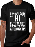 Funny Hi Introvert T-Shirt