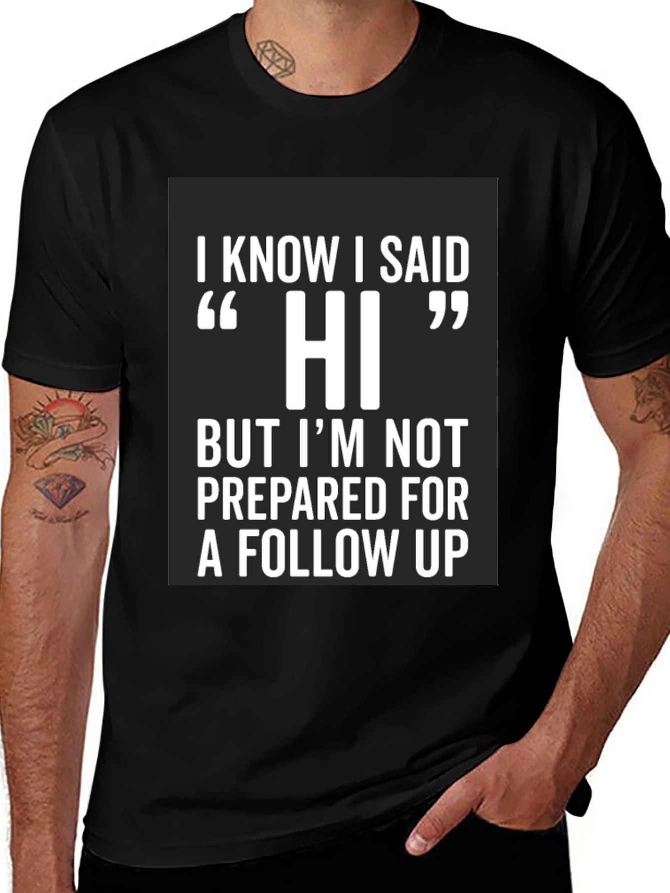 Funny Hi Introvert T-Shirt