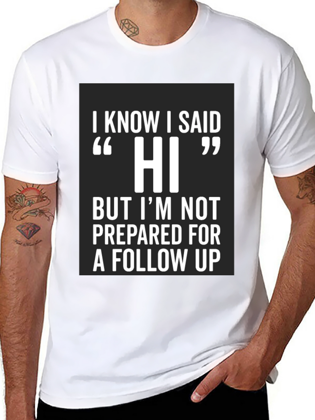 Funny Hi Introvert T-Shirt