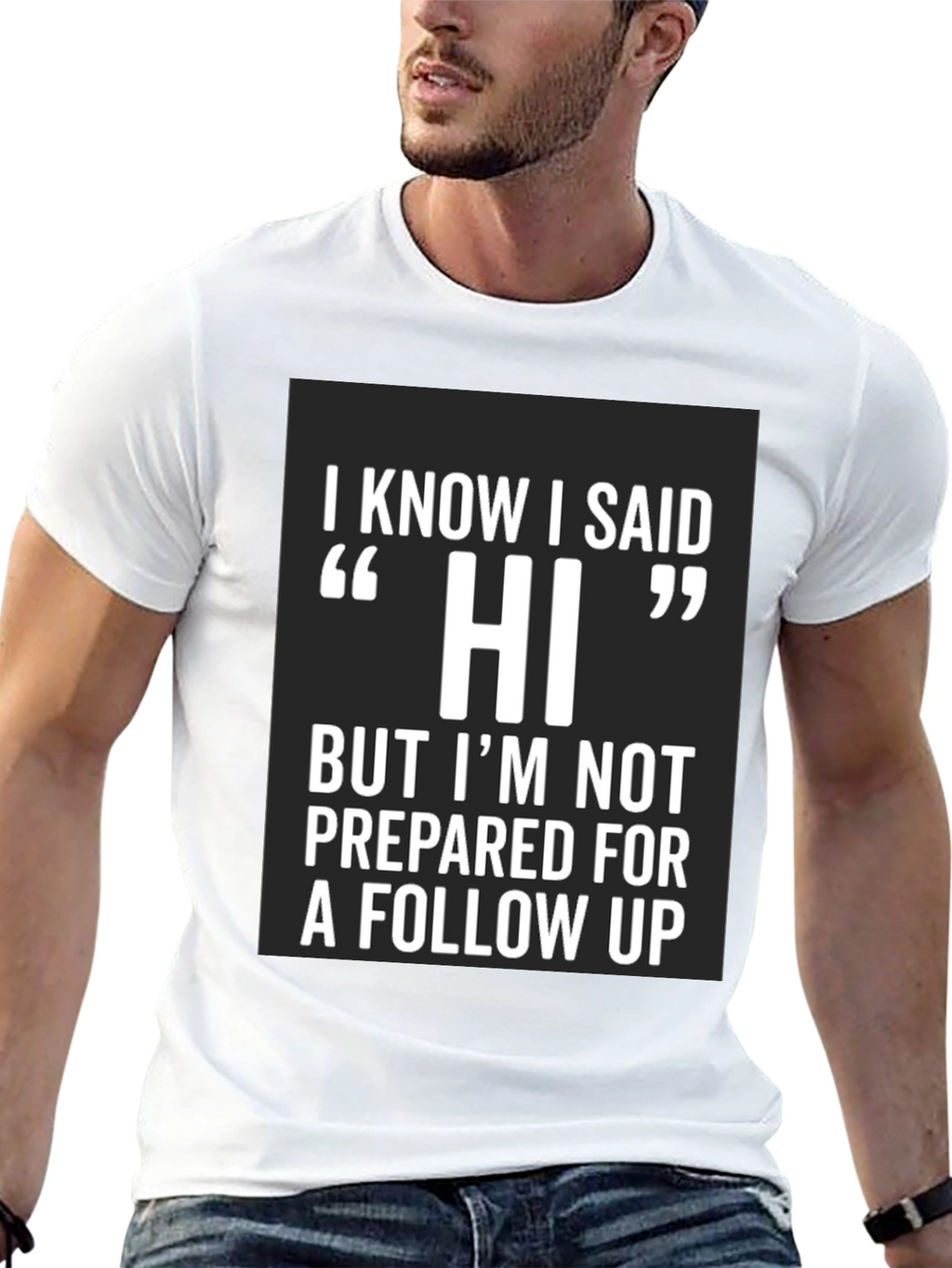 Funny Hi Introvert T-Shirt
