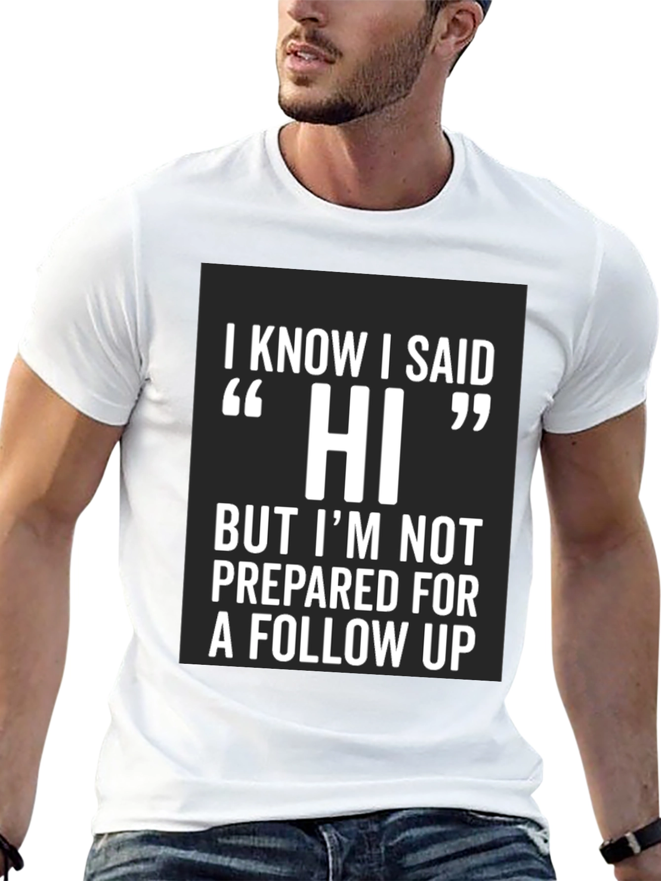 Funny Hi Introvert T-Shirt