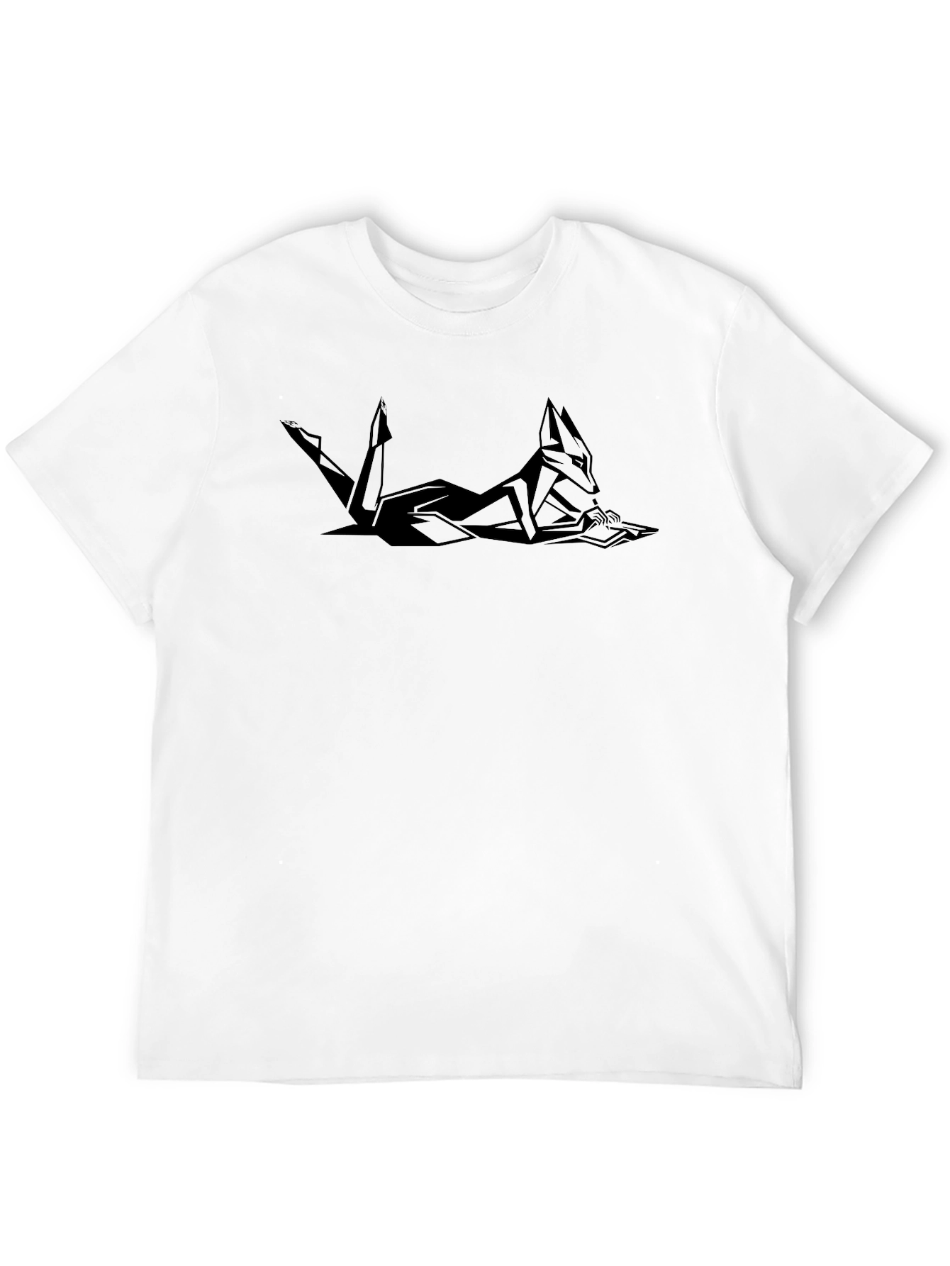 Geometric Jackal T-Shirt - Modern Minimalist Design