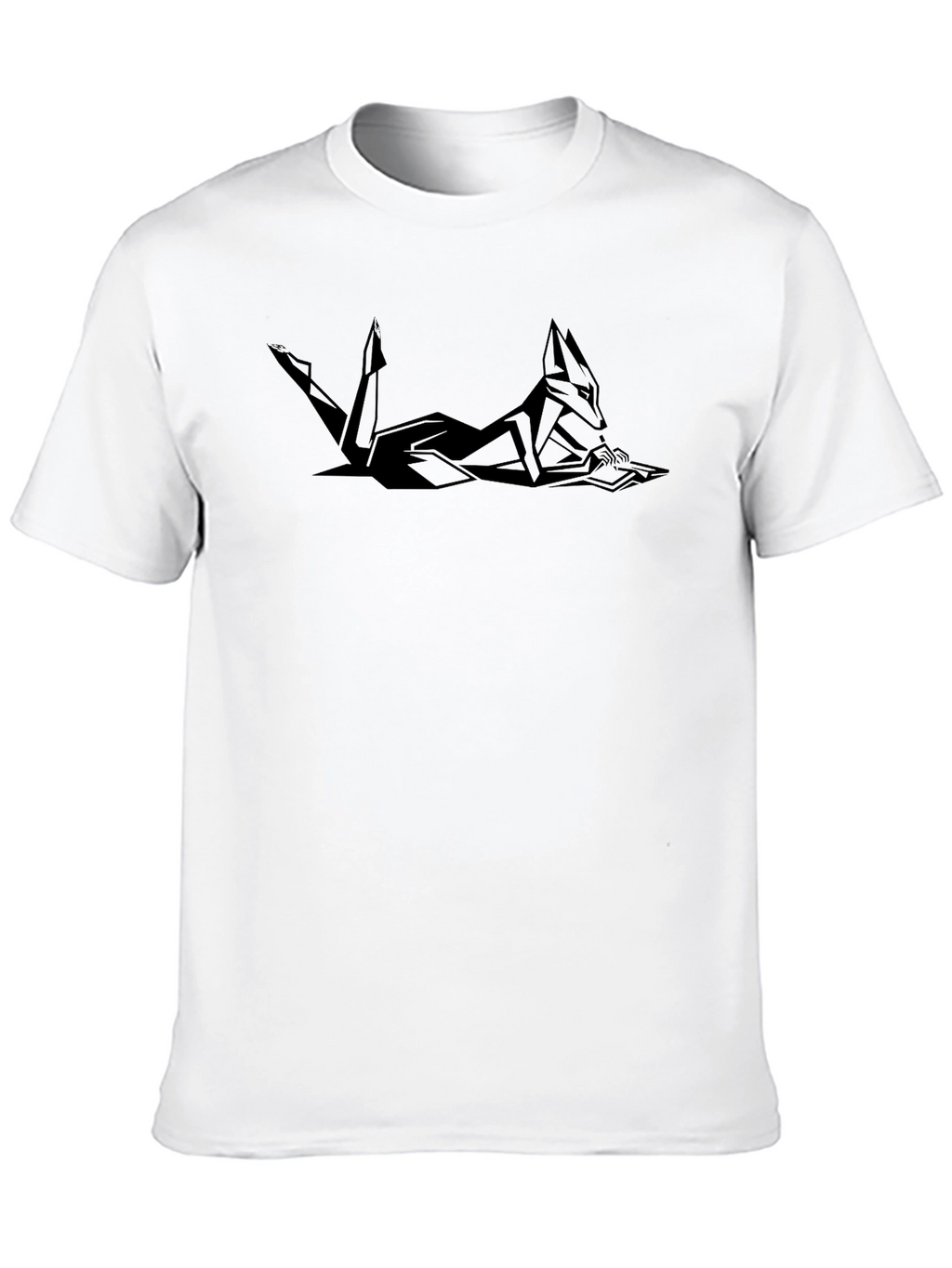 Geometric Jackal T-Shirt - Modern Minimalist Design
