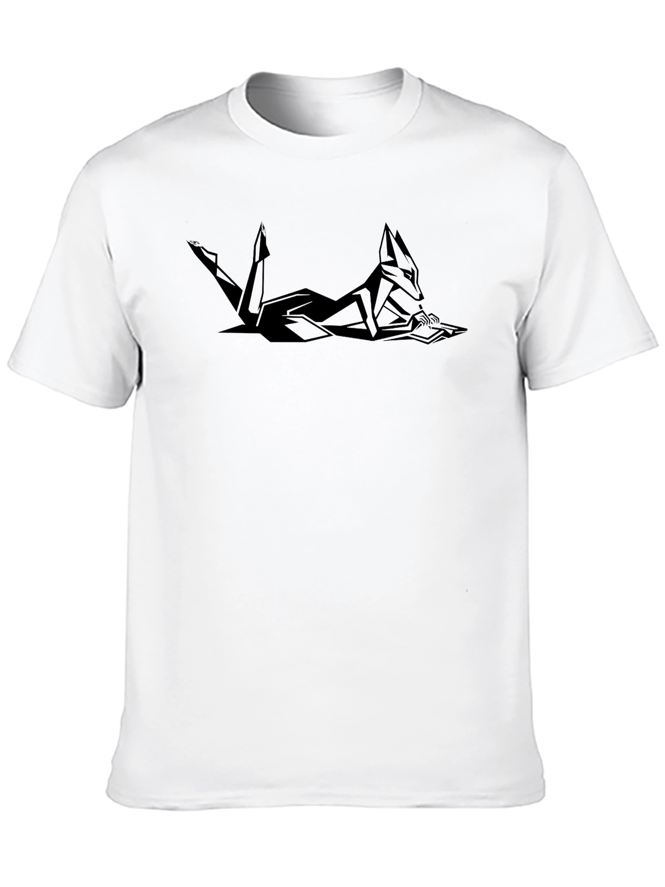 Geometric Jackal T-Shirt - Modern Minimalist Design