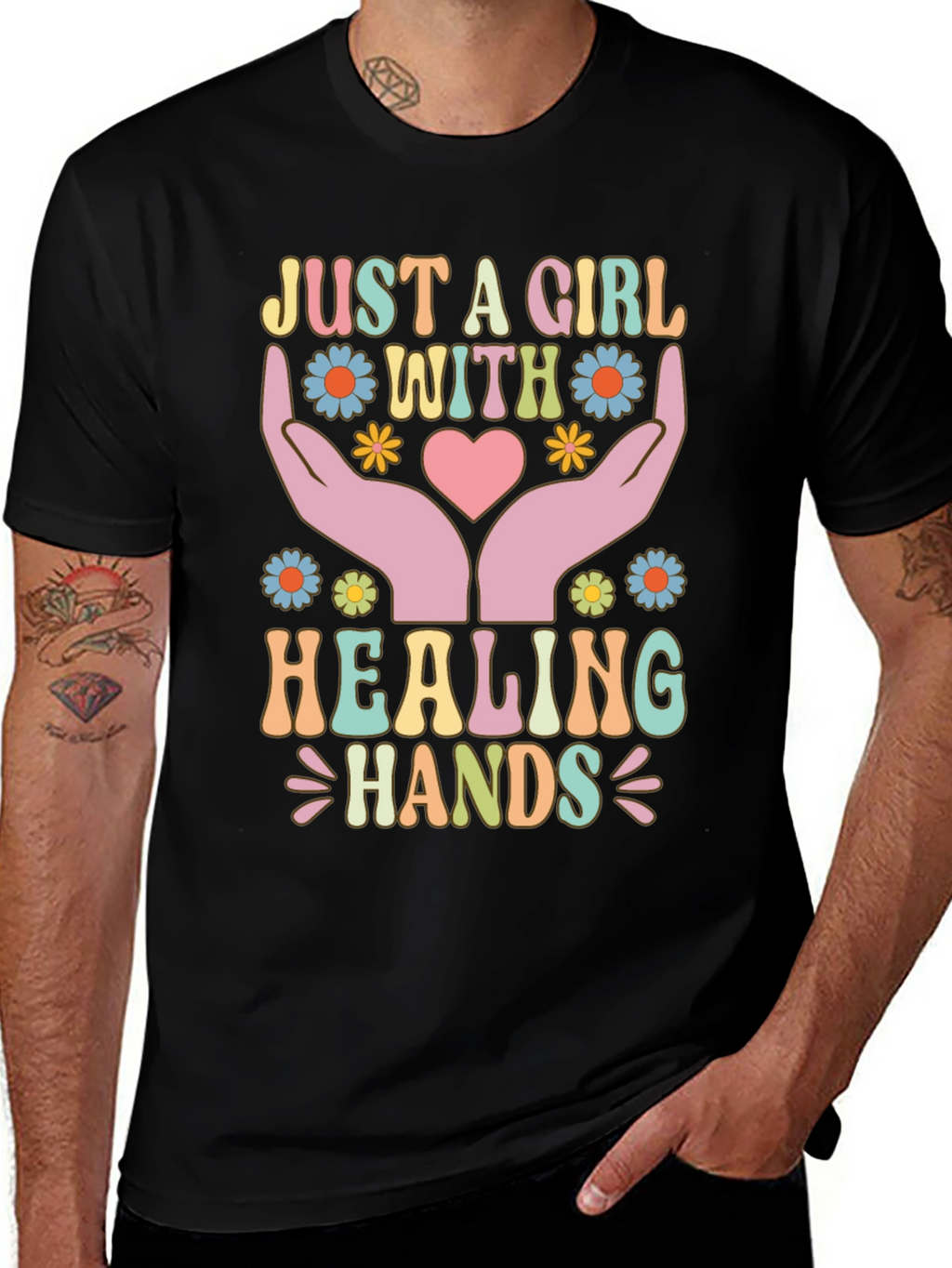 Just A Girl With Healing Hands T-Shirt