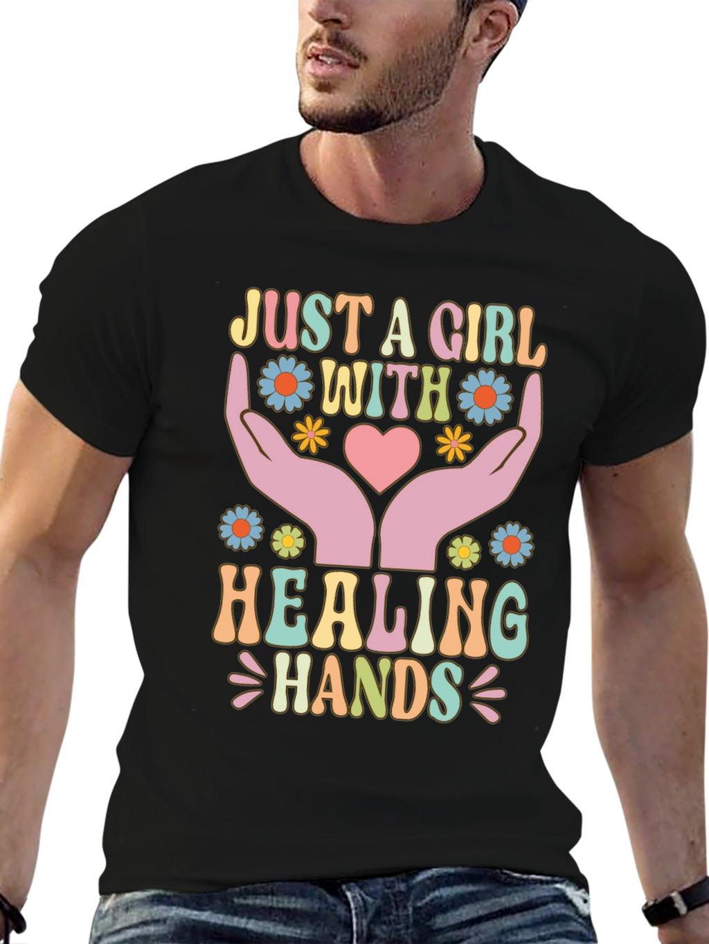 Just A Girl With Healing Hands T-Shirt