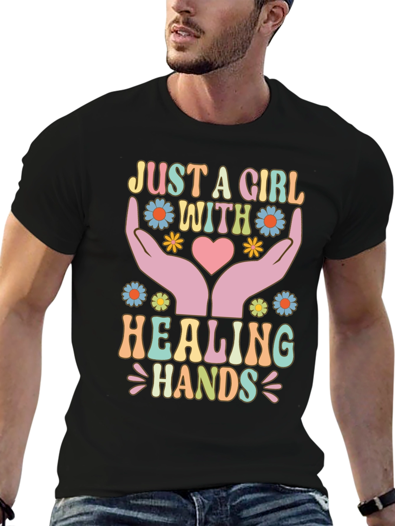 Just A Girl With Healing Hands T-Shirt