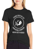 Fishing Saved My Life T-Shirt Funny Fisherman Gift
