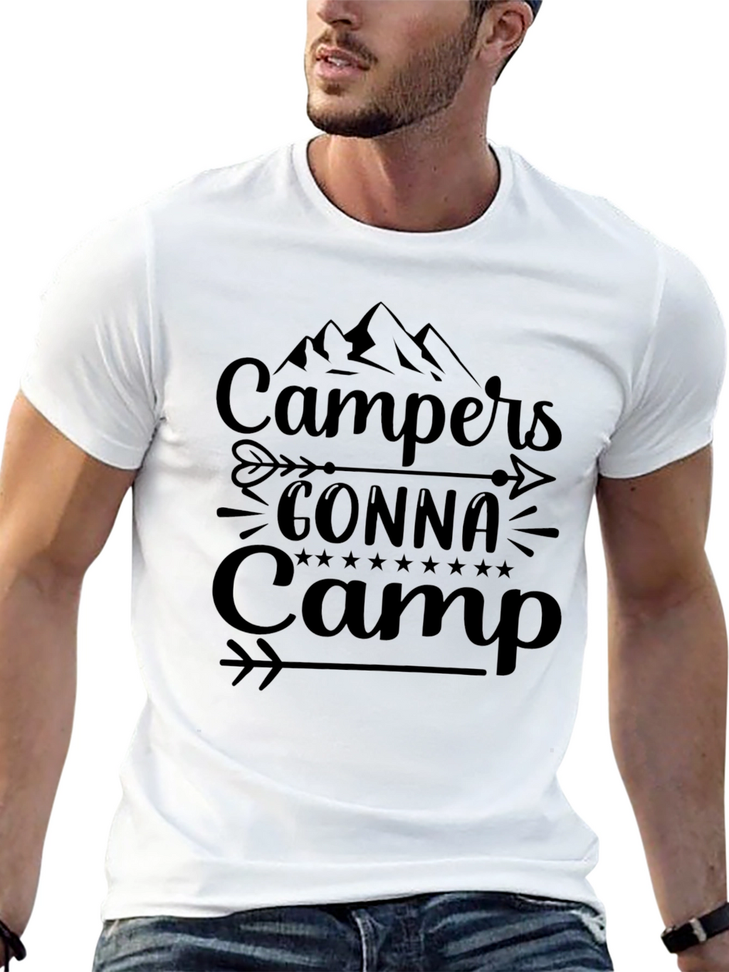 Campers Gonna Camp Black T-Shirt