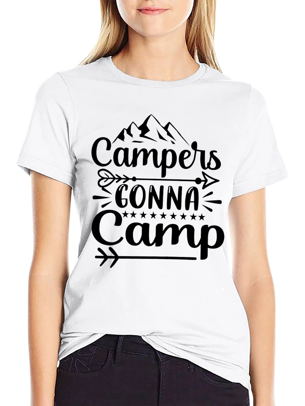 Campers Gonna Camp Black T-Shirt