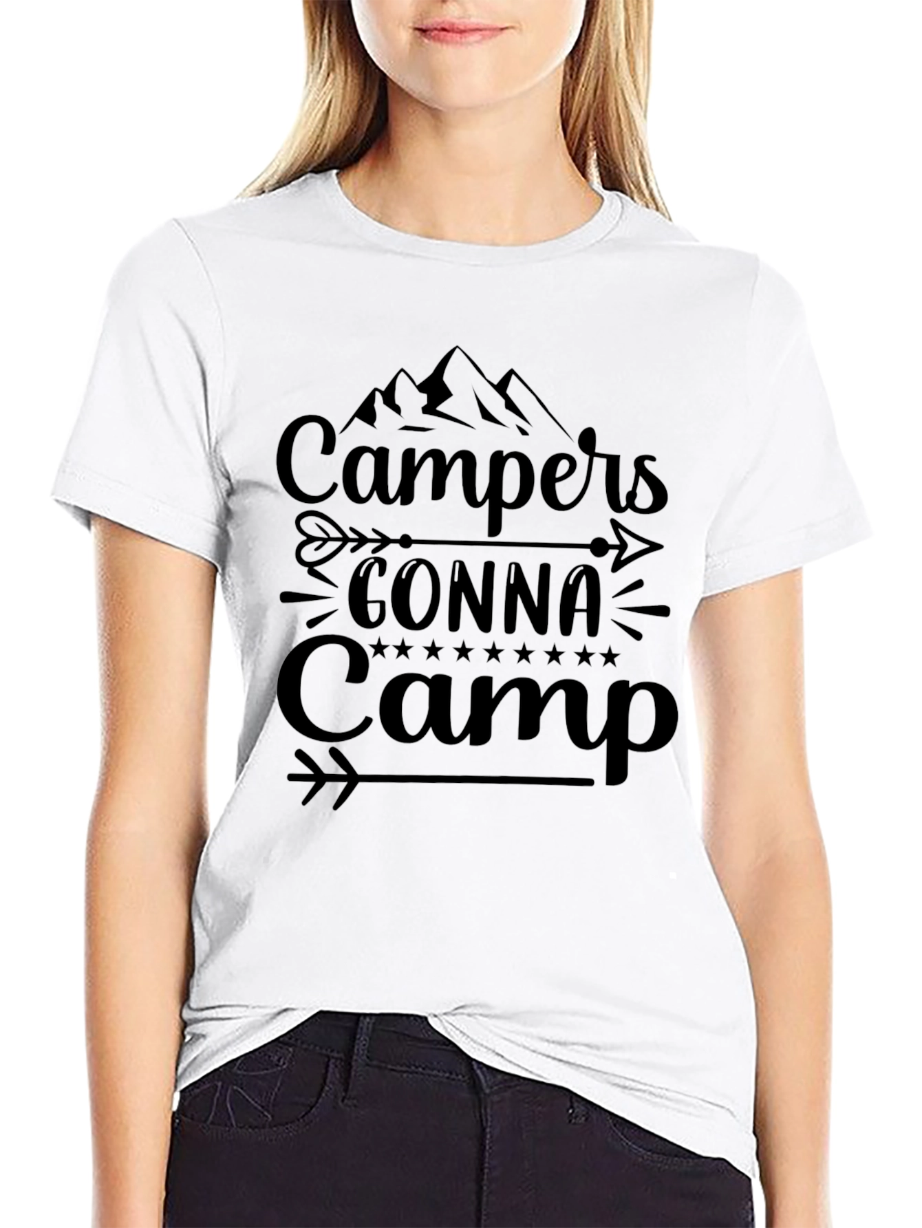 Campers Gonna Camp Black T-Shirt
