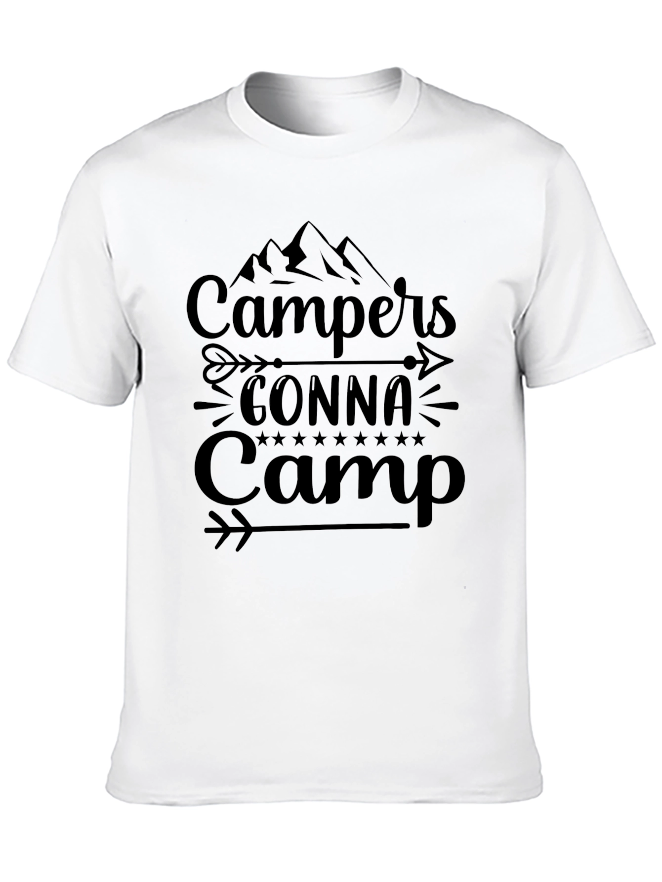 Campers Gonna Camp Black T-Shirt