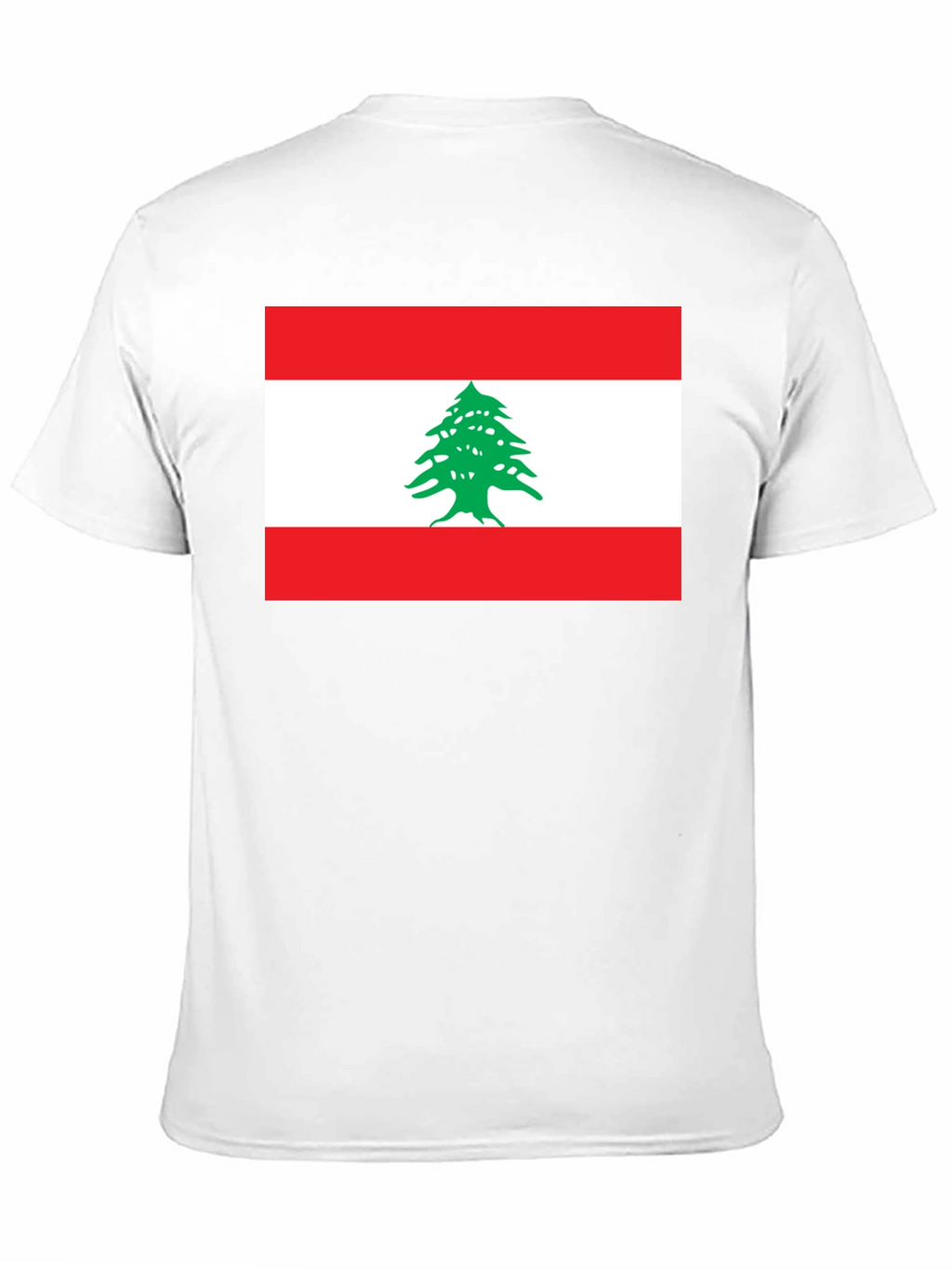Lebanon Flag Graphic T-Shirt - Black Cotton Tee