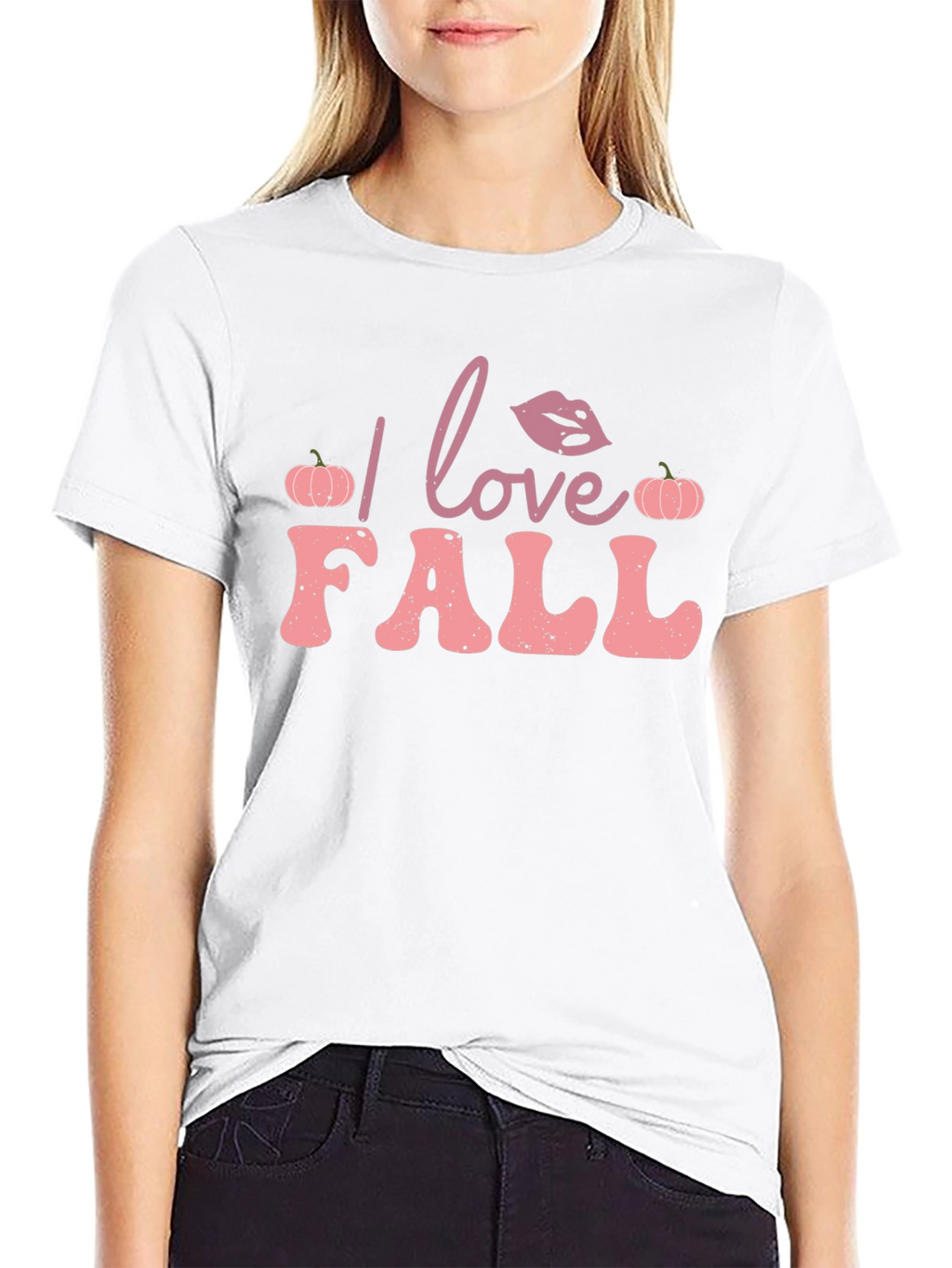 I Love Fall T-Shirt - Pumpkin Autumn Design