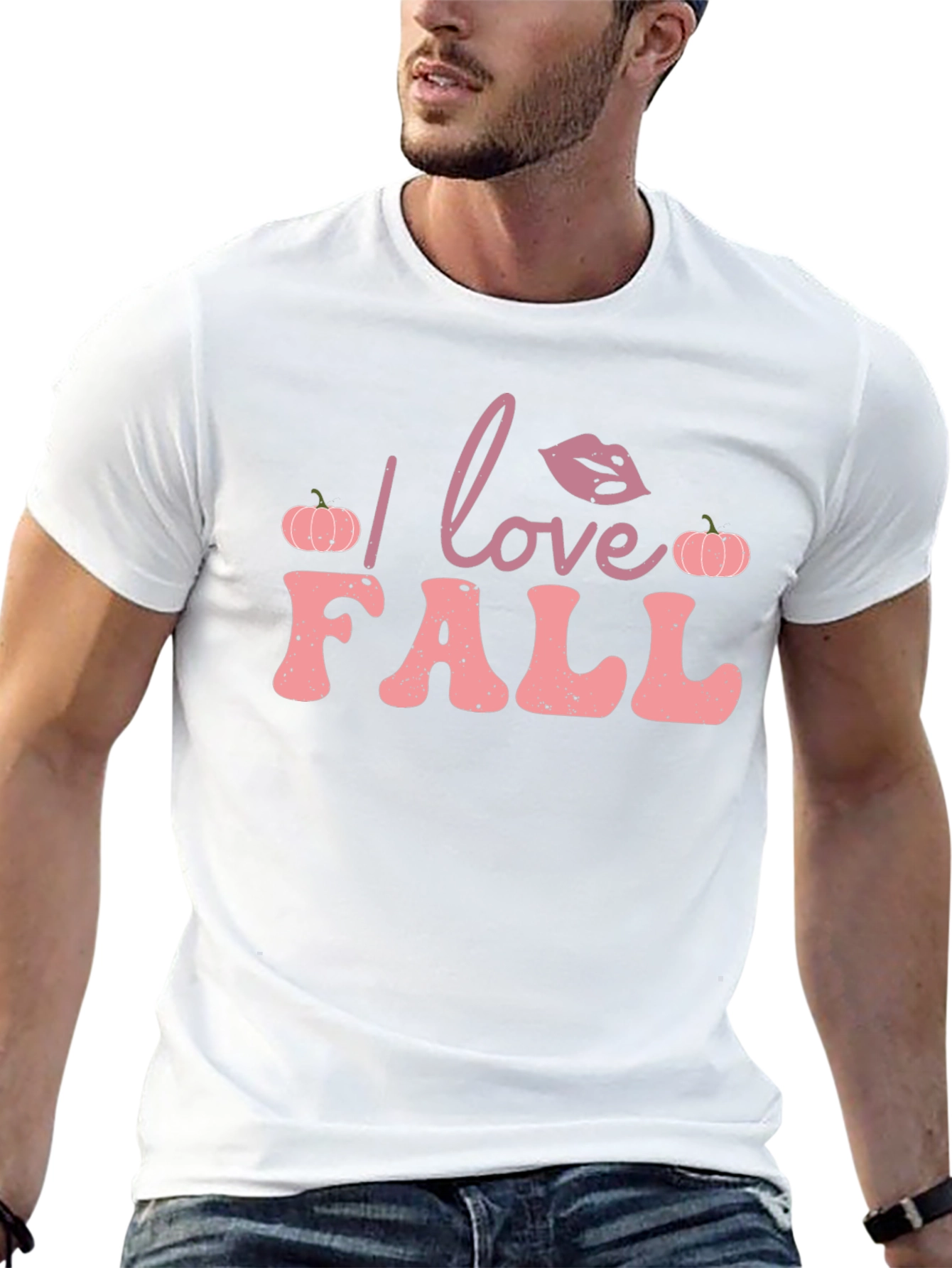 I Love Fall T-Shirt - Pumpkin Autumn Design