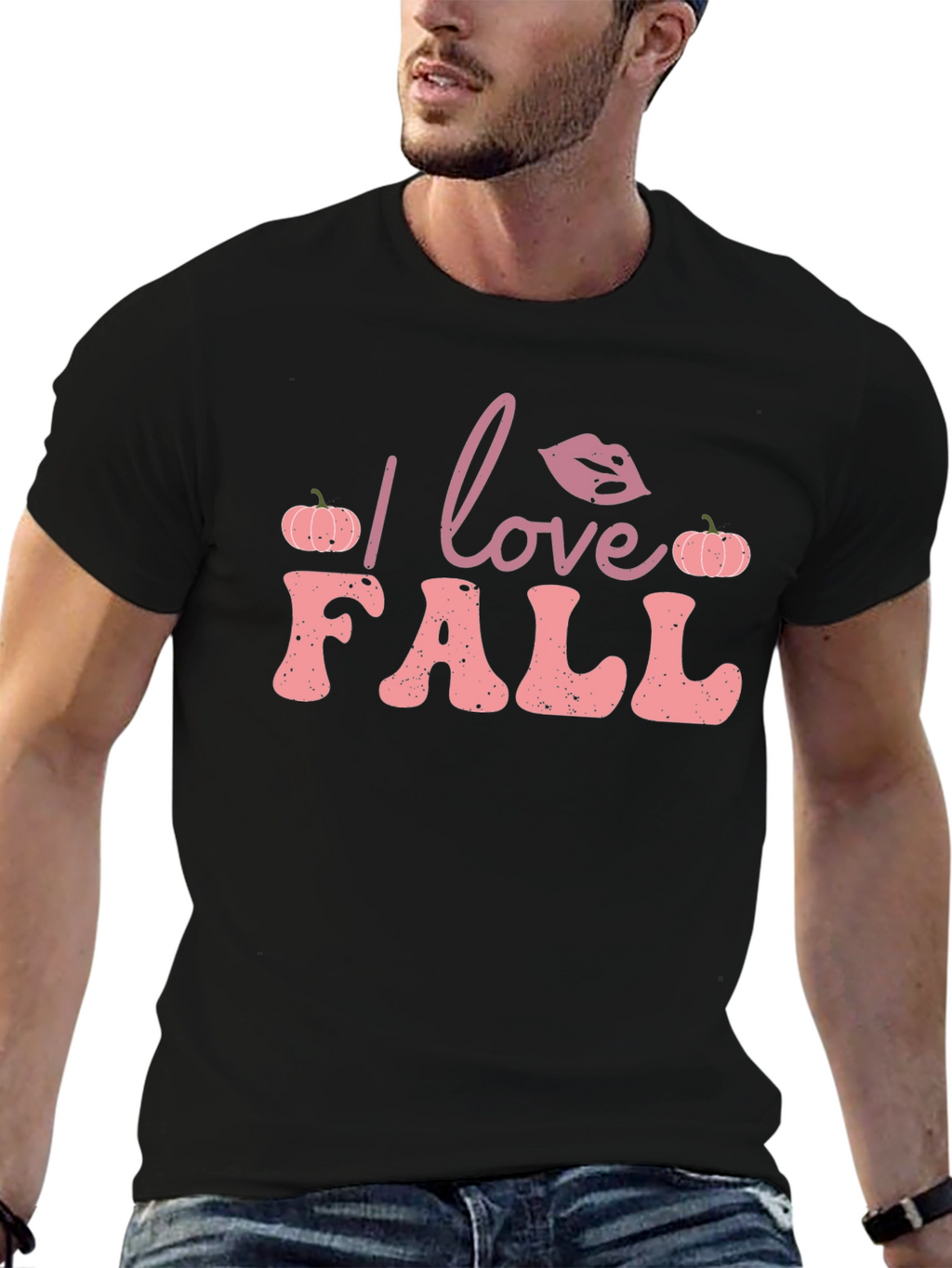 I Love Fall T-Shirt - Pumpkin Autumn Design