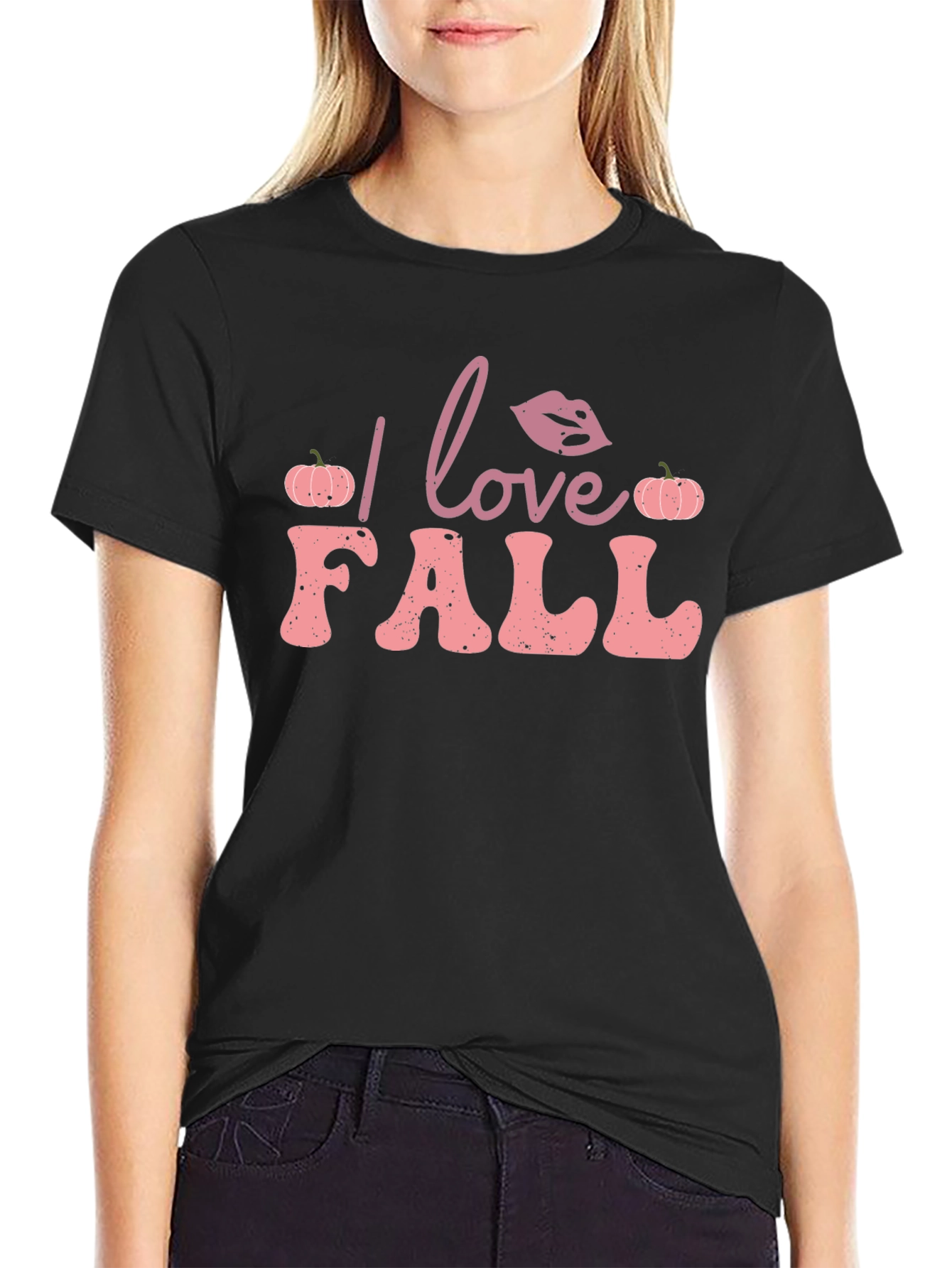 I Love Fall T-Shirt - Pumpkin Autumn Design