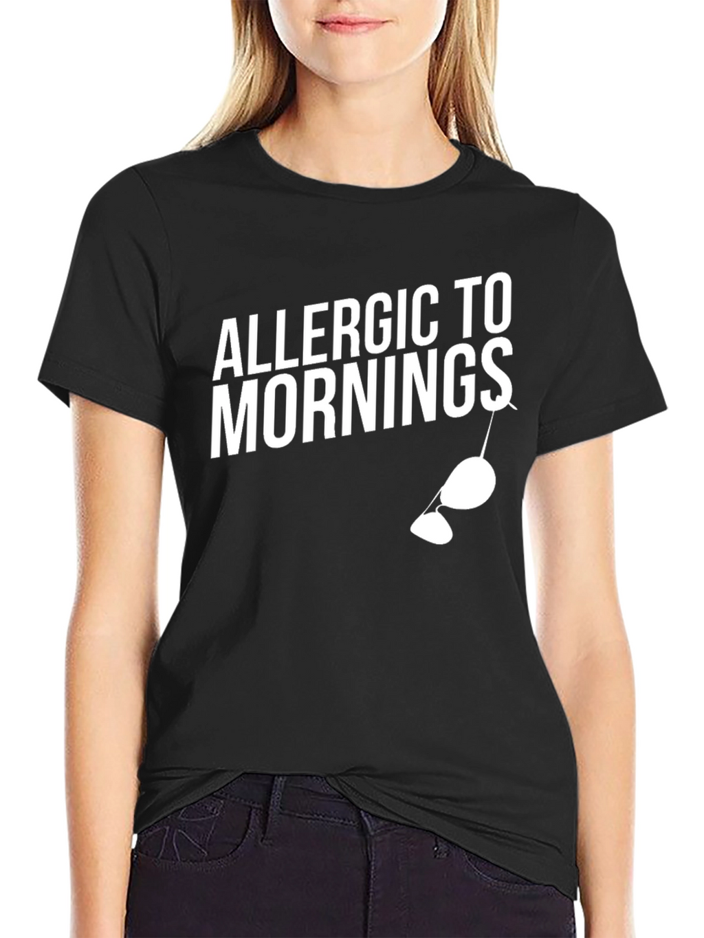Allergic to Mornings Graphic Tee