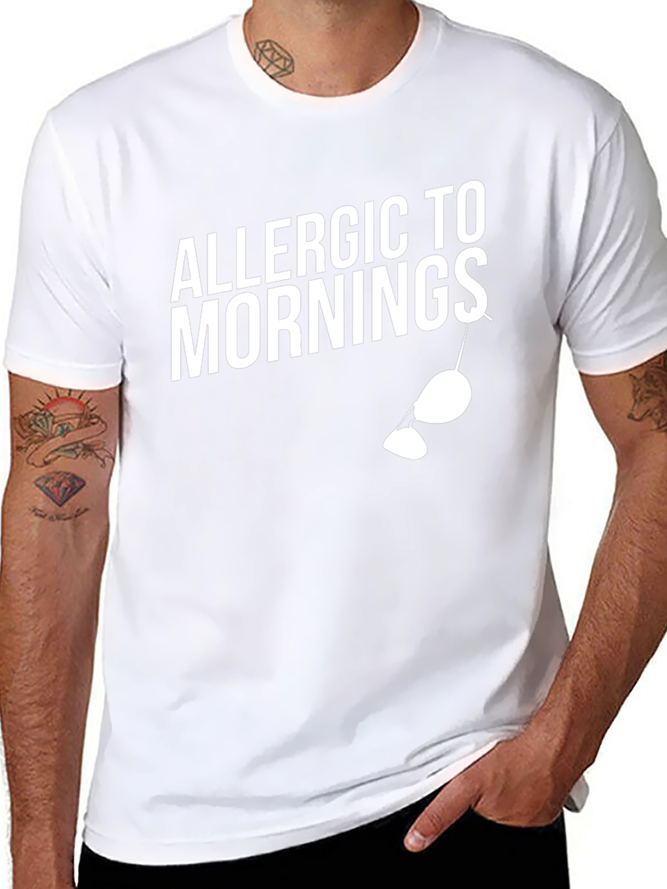 Allergic to Mornings Graphic Tee