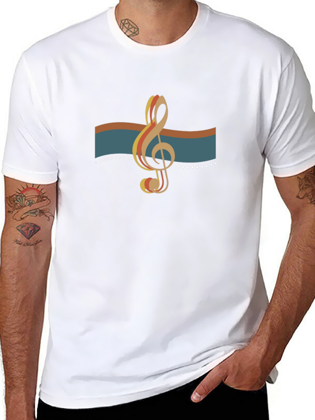 Treble Clef Graphic Tee - Stylish Music Lover Shirt