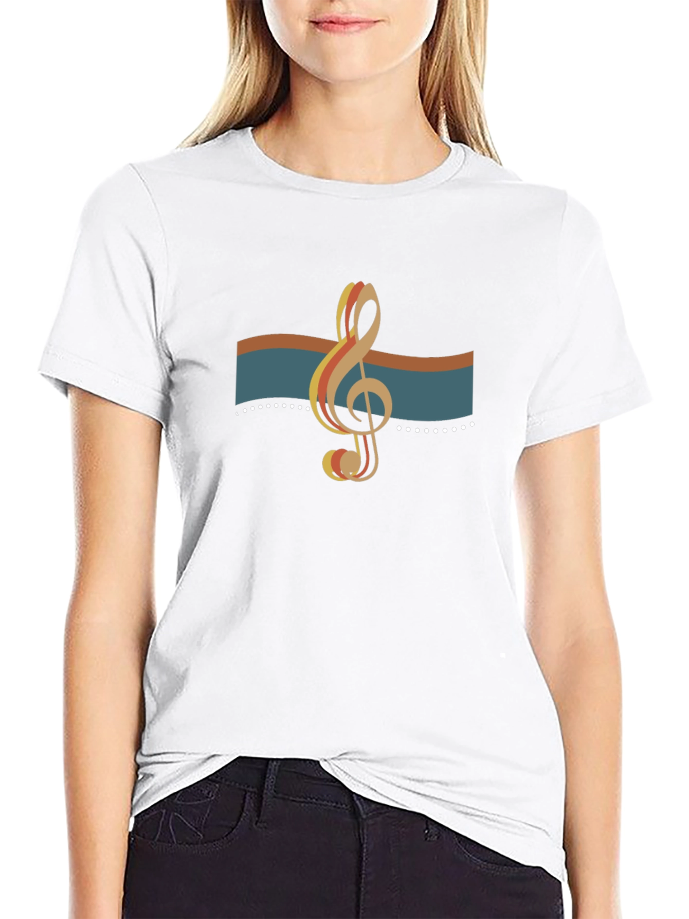 Treble Clef Graphic Tee - Stylish Music Lover Shirt