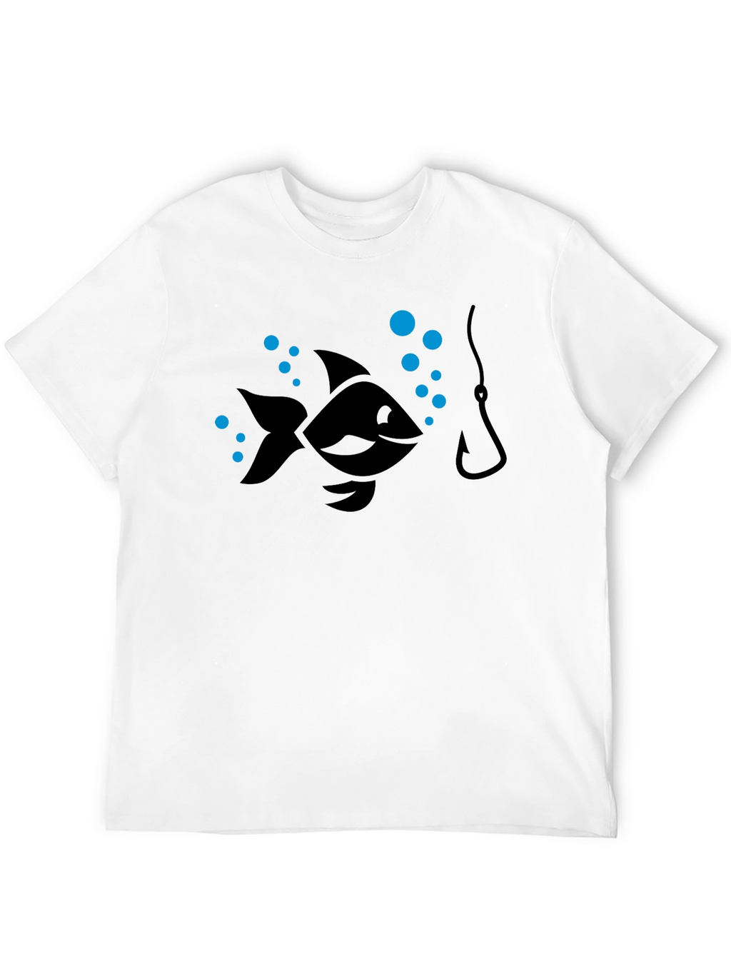 Fishing T-Shirt - Cartoon Fish Hook Design