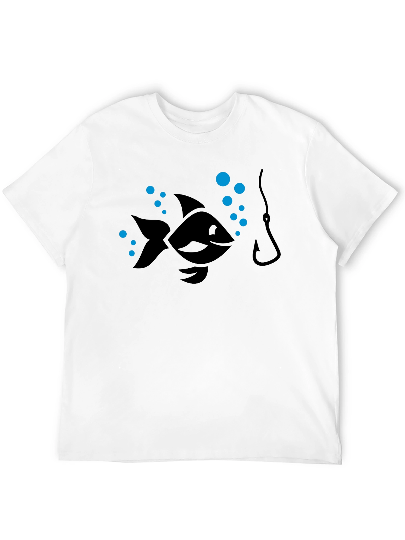 Fishing T-Shirt - Cartoon Fish Hook Design