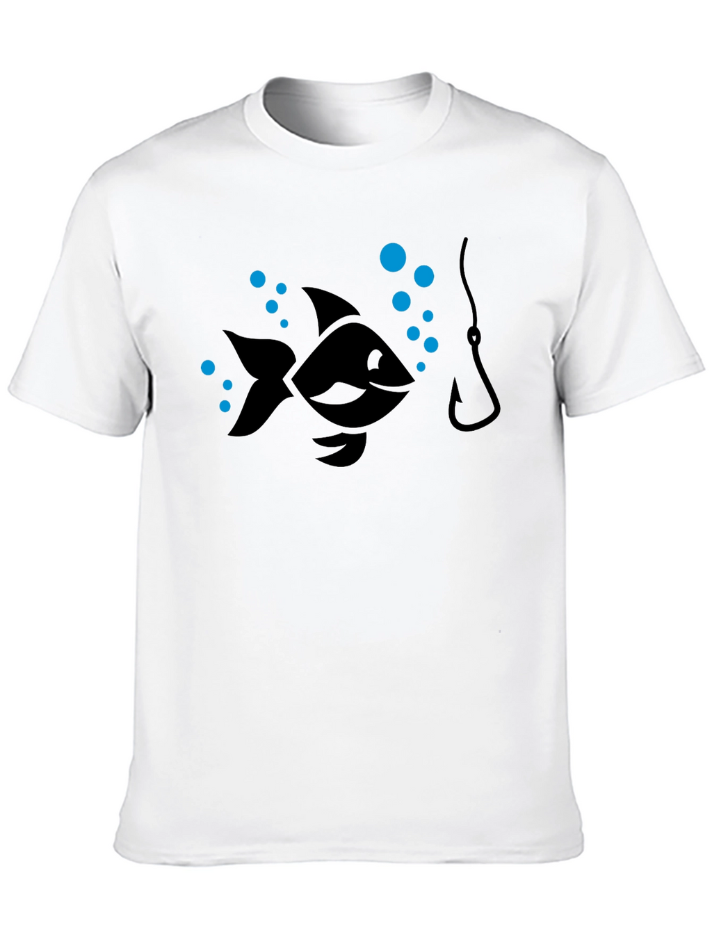 Fishing T-Shirt - Cartoon Fish Hook Design