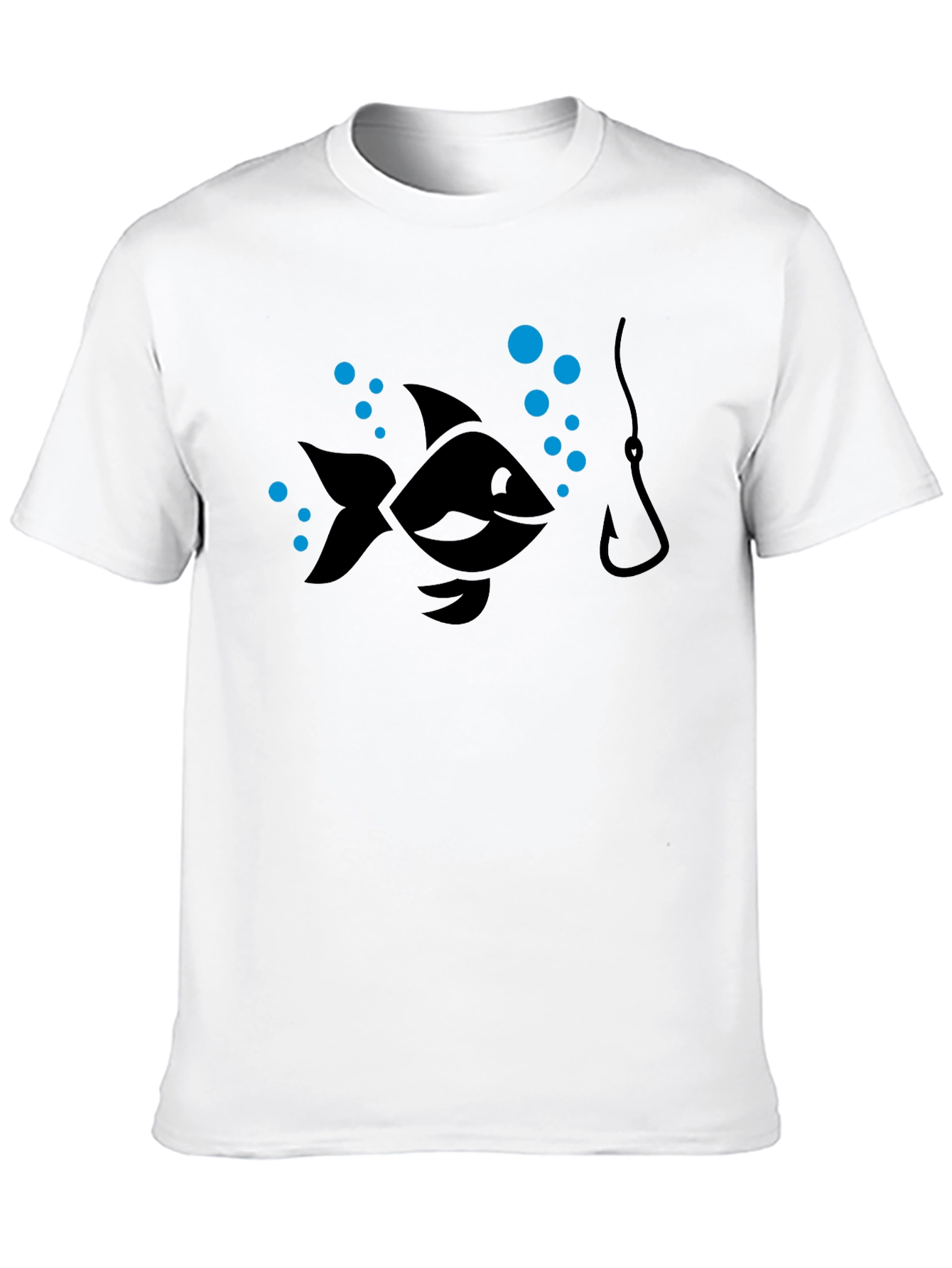 Fishing T-Shirt - Cartoon Fish Hook Design