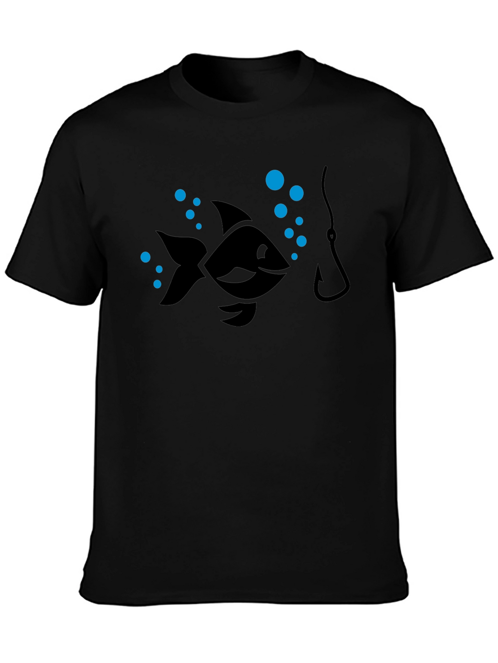 Fishing T-Shirt - Cartoon Fish Hook Design
