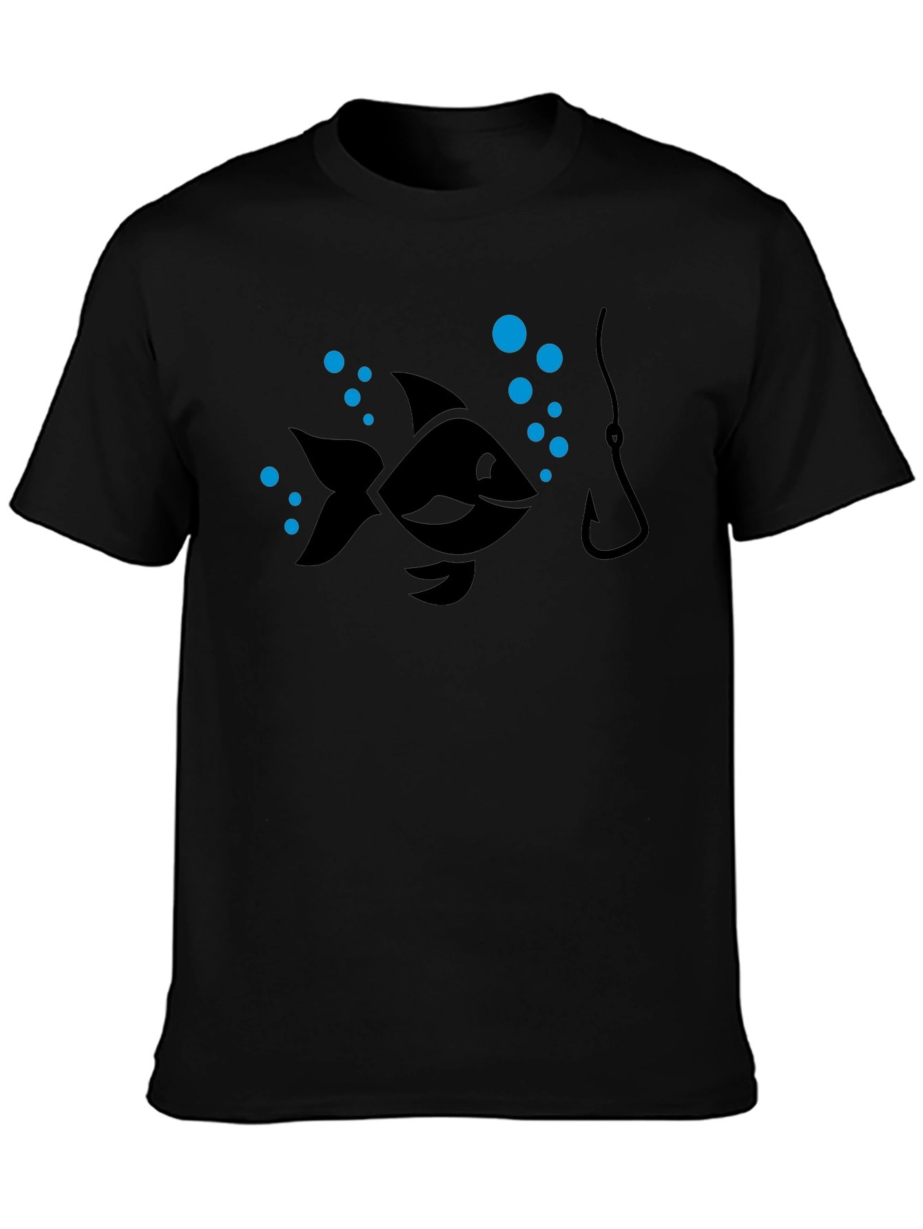 Fishing T-Shirt - Cartoon Fish Hook Design
