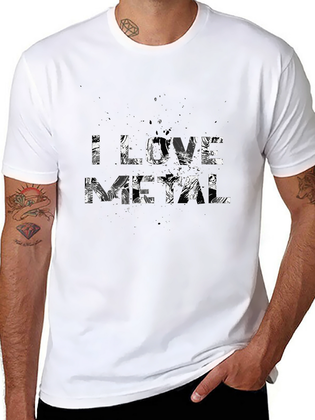 I Love Metal Graphic Tee