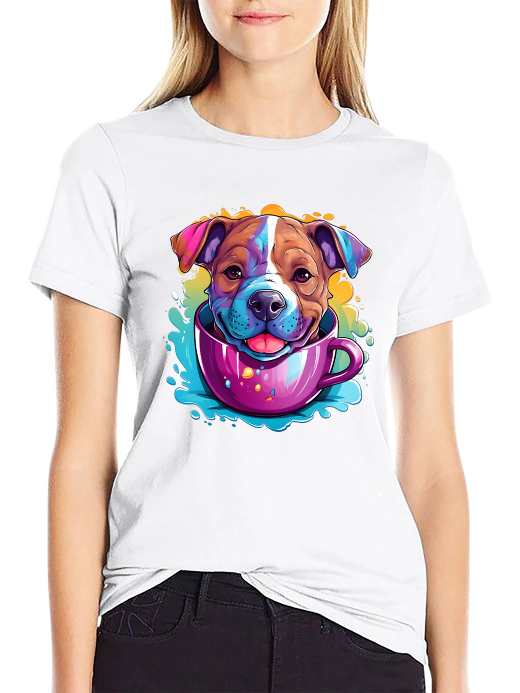 Dog in a Cup Graphic T-Shirt