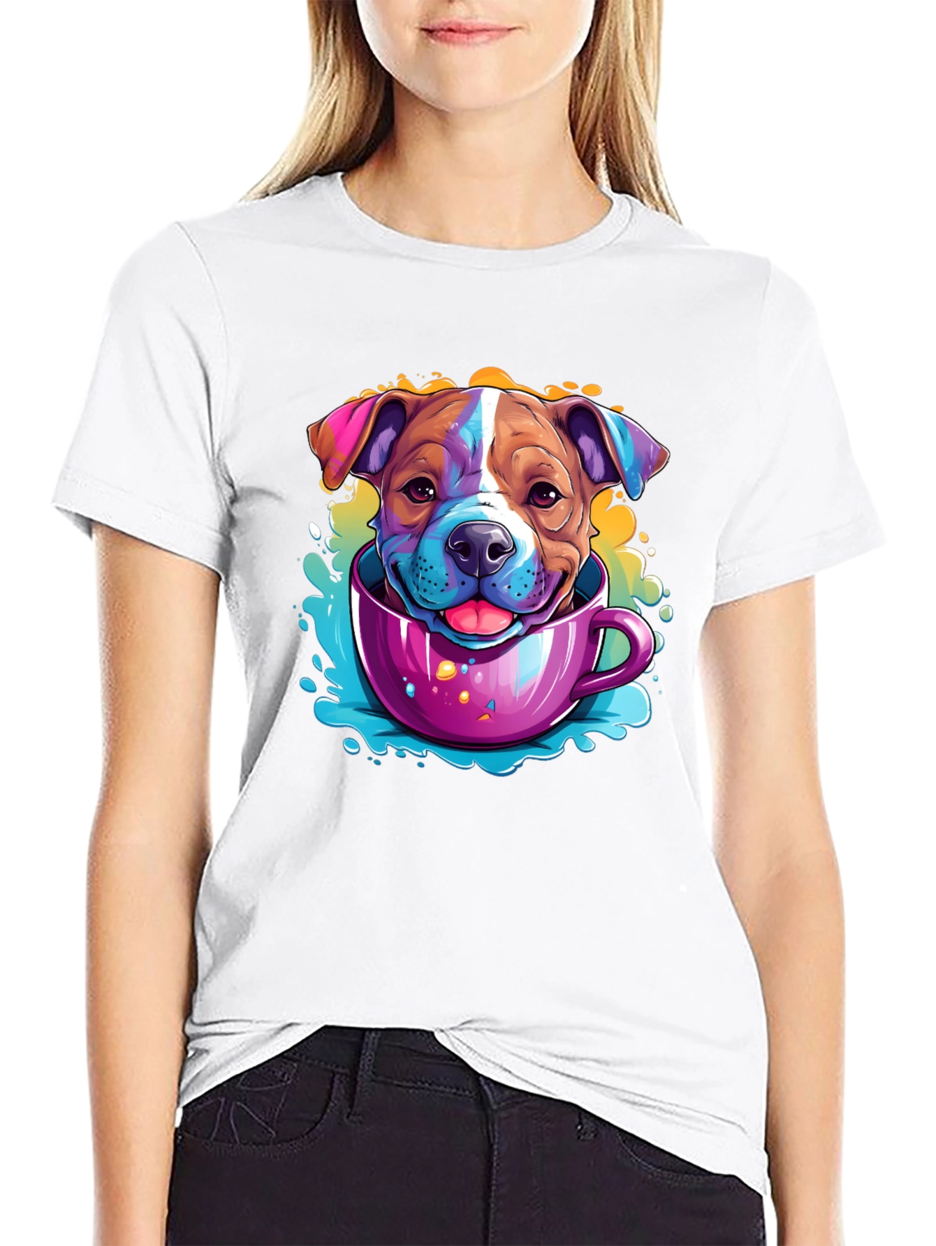 Dog in a Cup Graphic T-Shirt