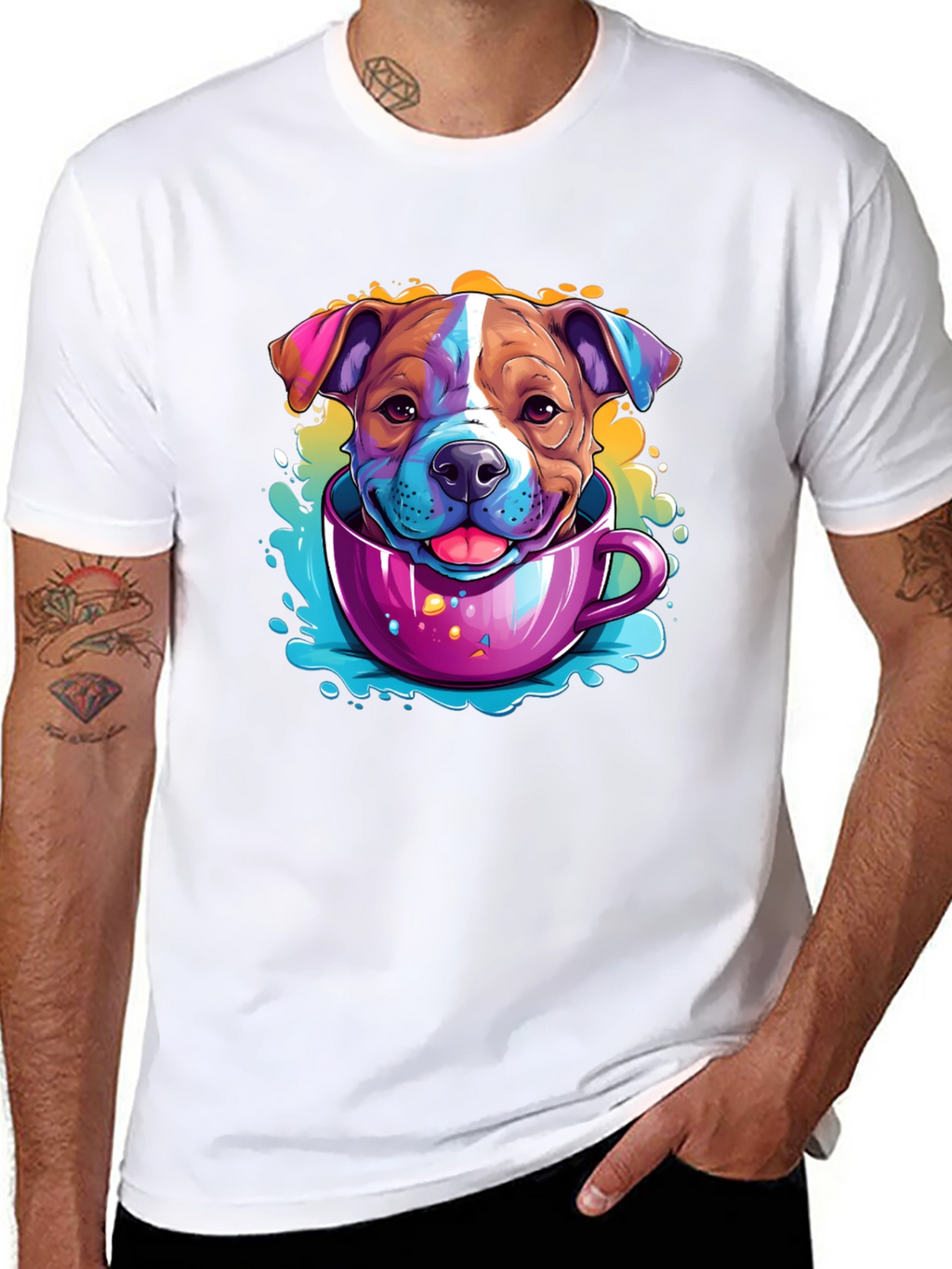Dog in a Cup Graphic T-Shirt