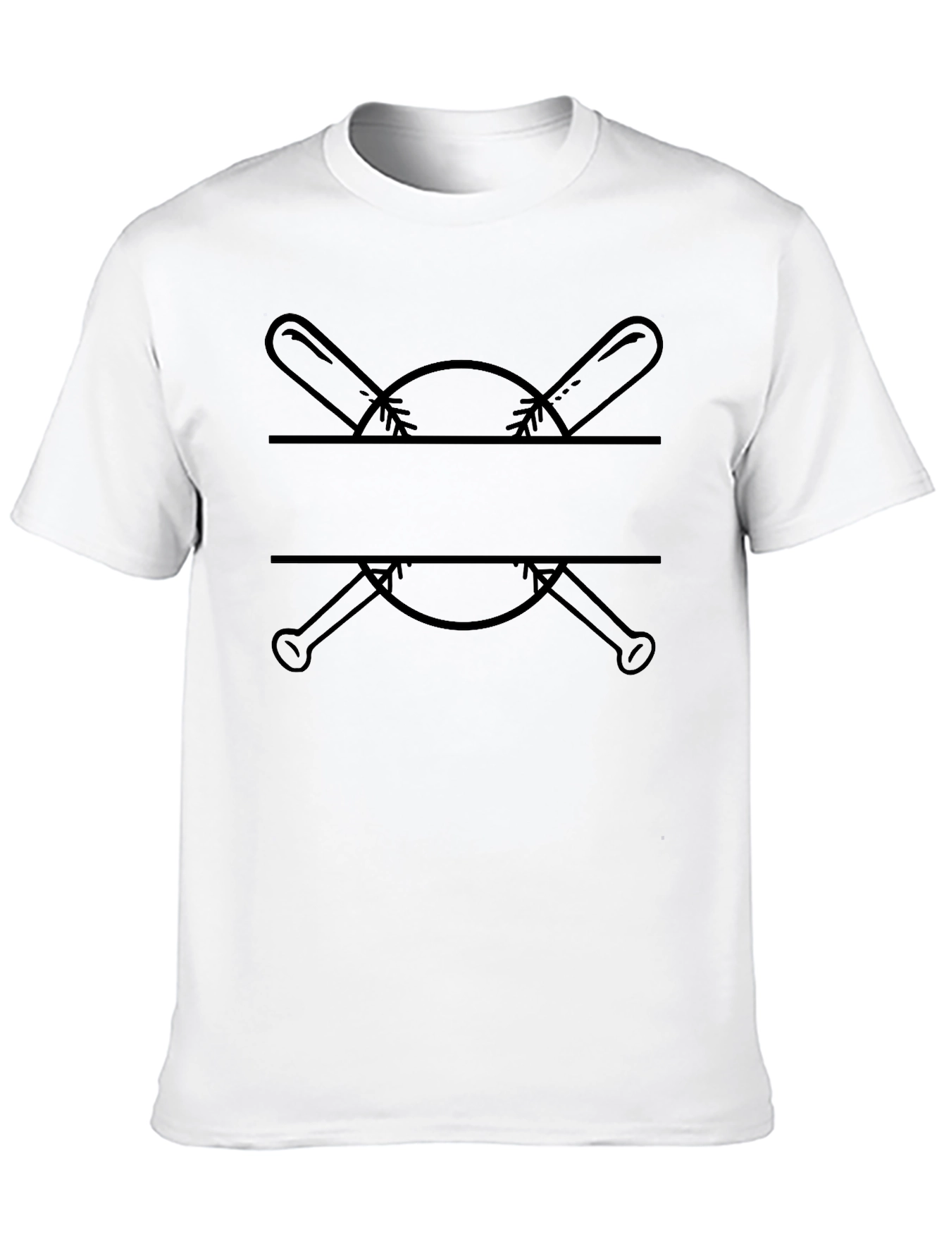 Baseball Bats & Ball Graphic T-Shirt