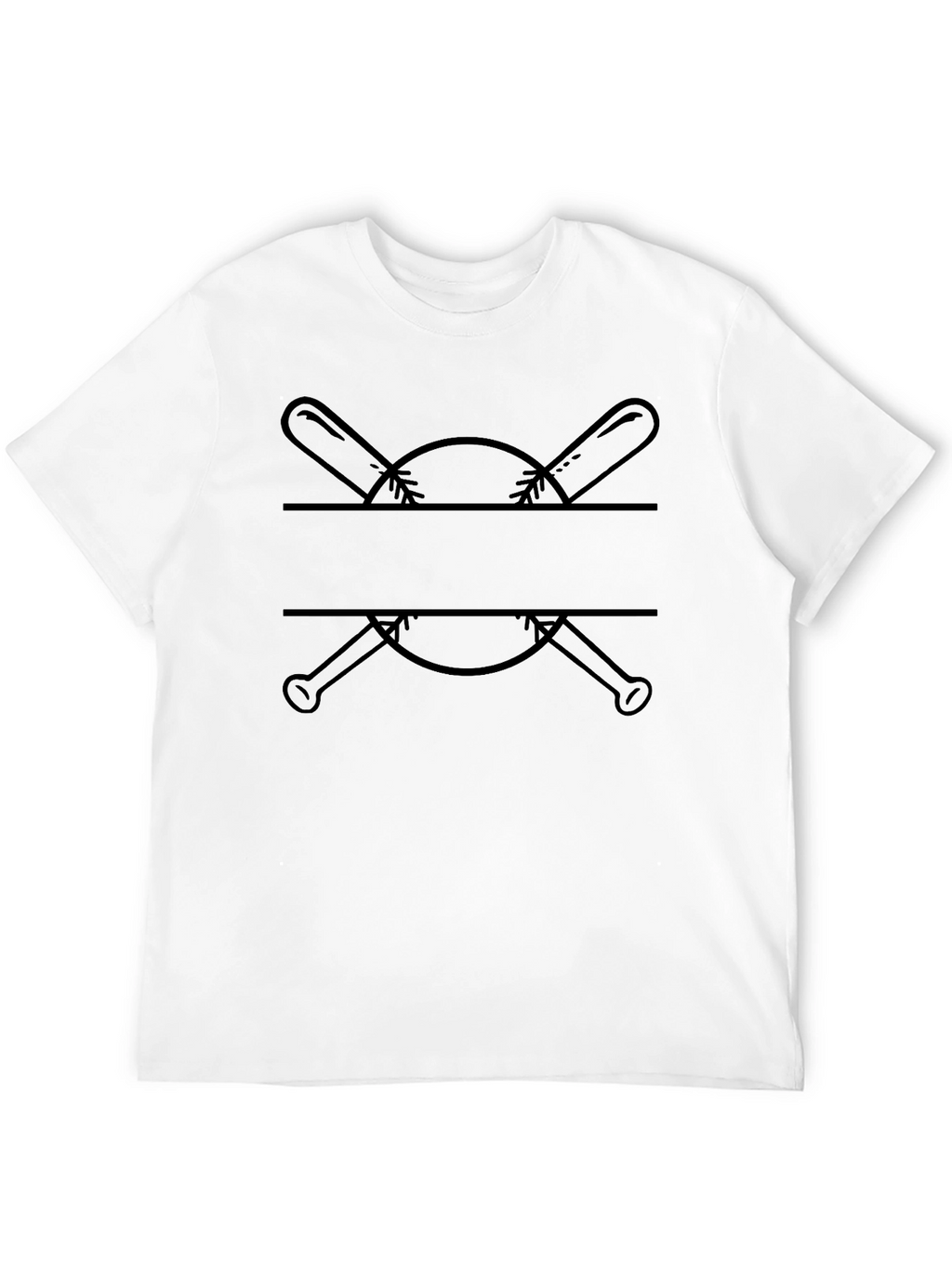 Baseball Bats & Ball Graphic T-Shirt