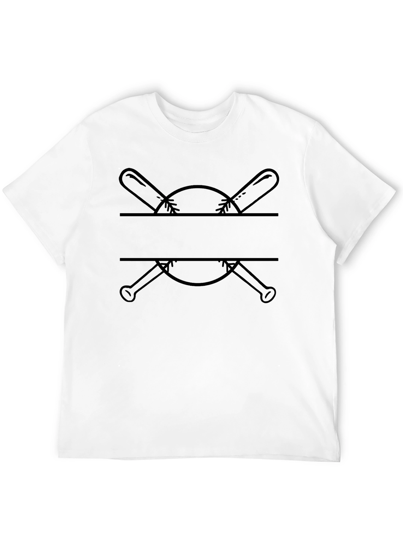 Baseball Bats & Ball Graphic T-Shirt