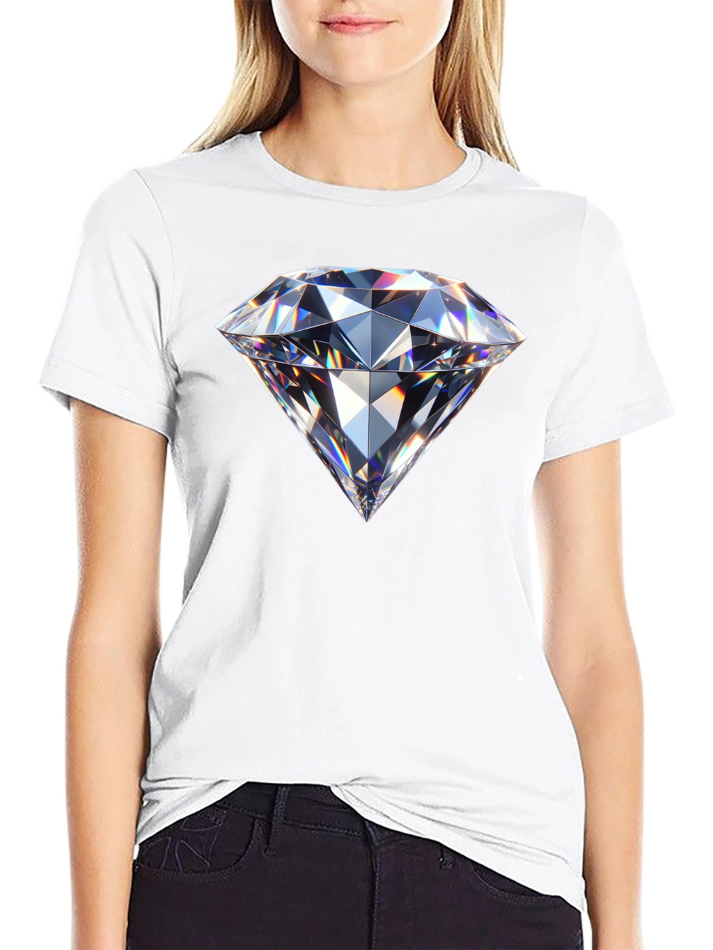 Diamond Graphic Black T-Shirt