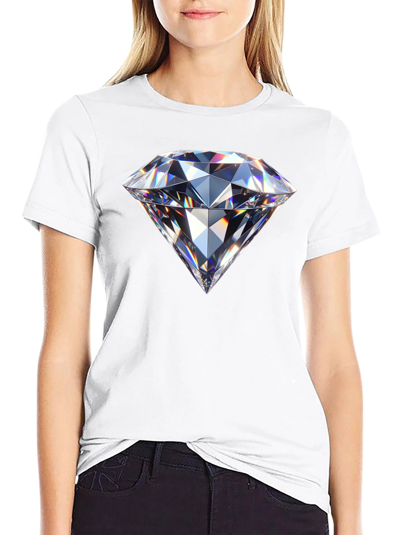 Diamond Graphic Black T-Shirt