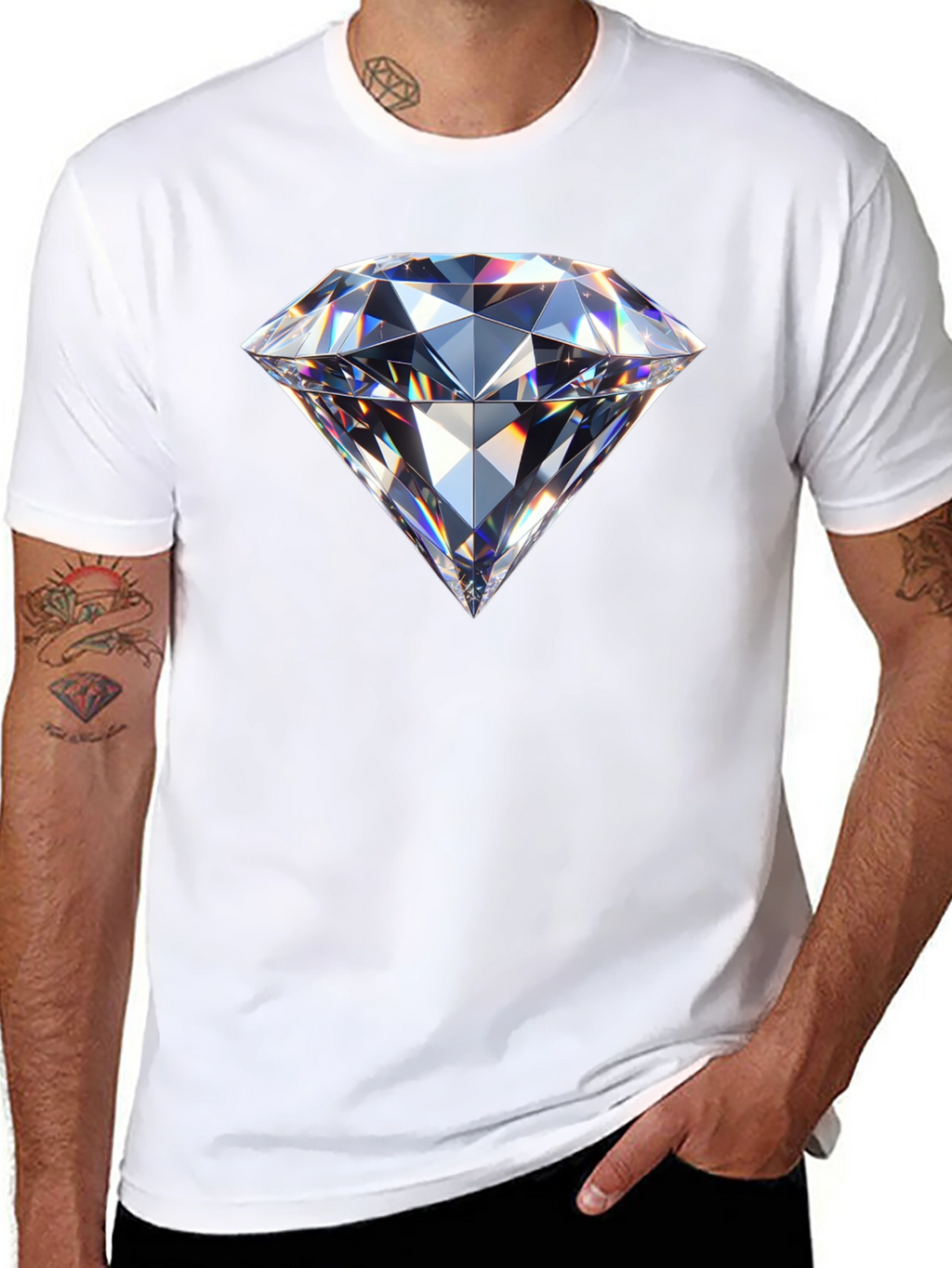 Diamond Graphic Black T-Shirt
