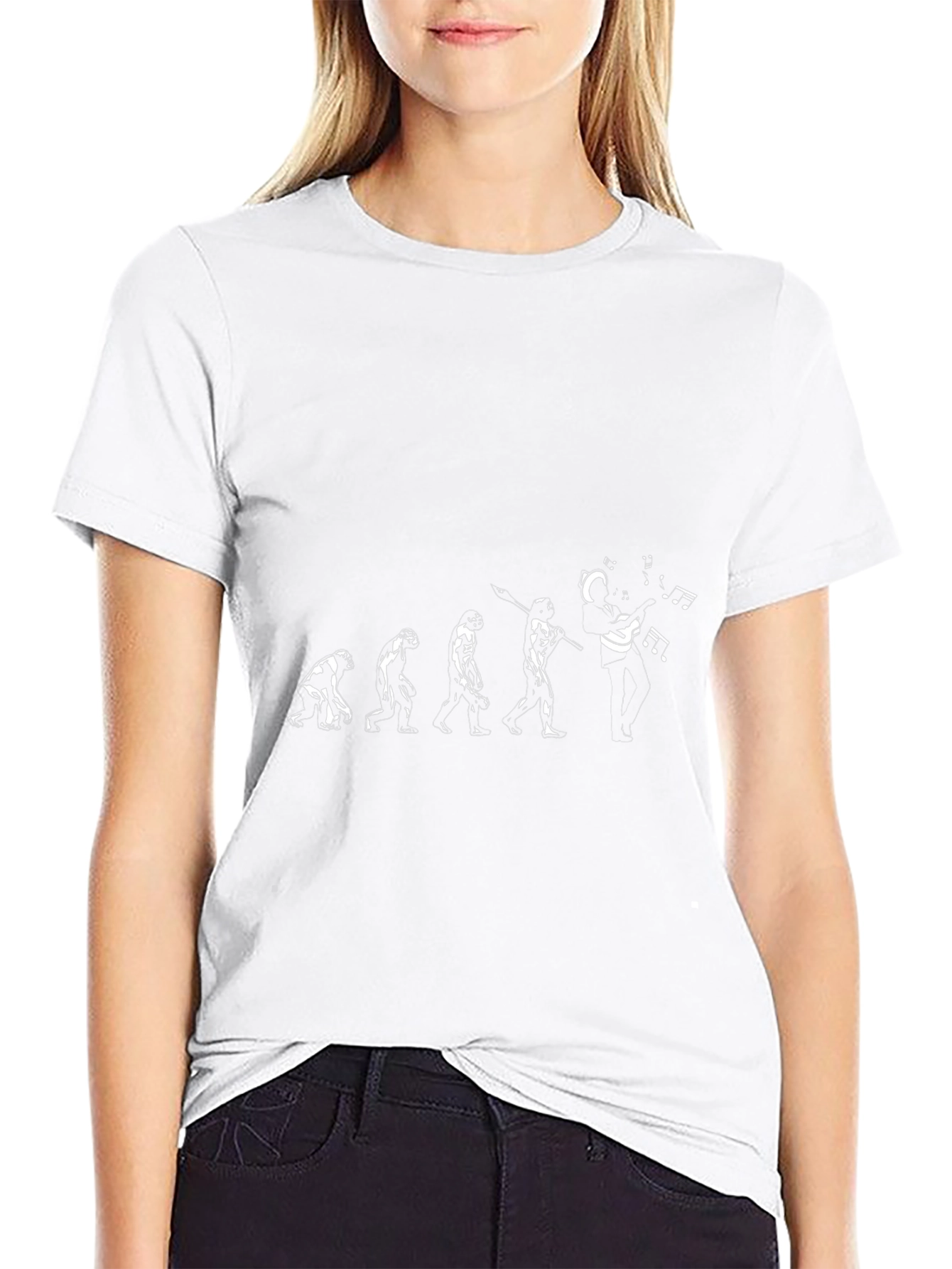 Evolution of Guitarist T-Shirt - Black Cotton Tee