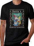 Santas Favorite Chemical Technician Ugly Christmas T-Shirt