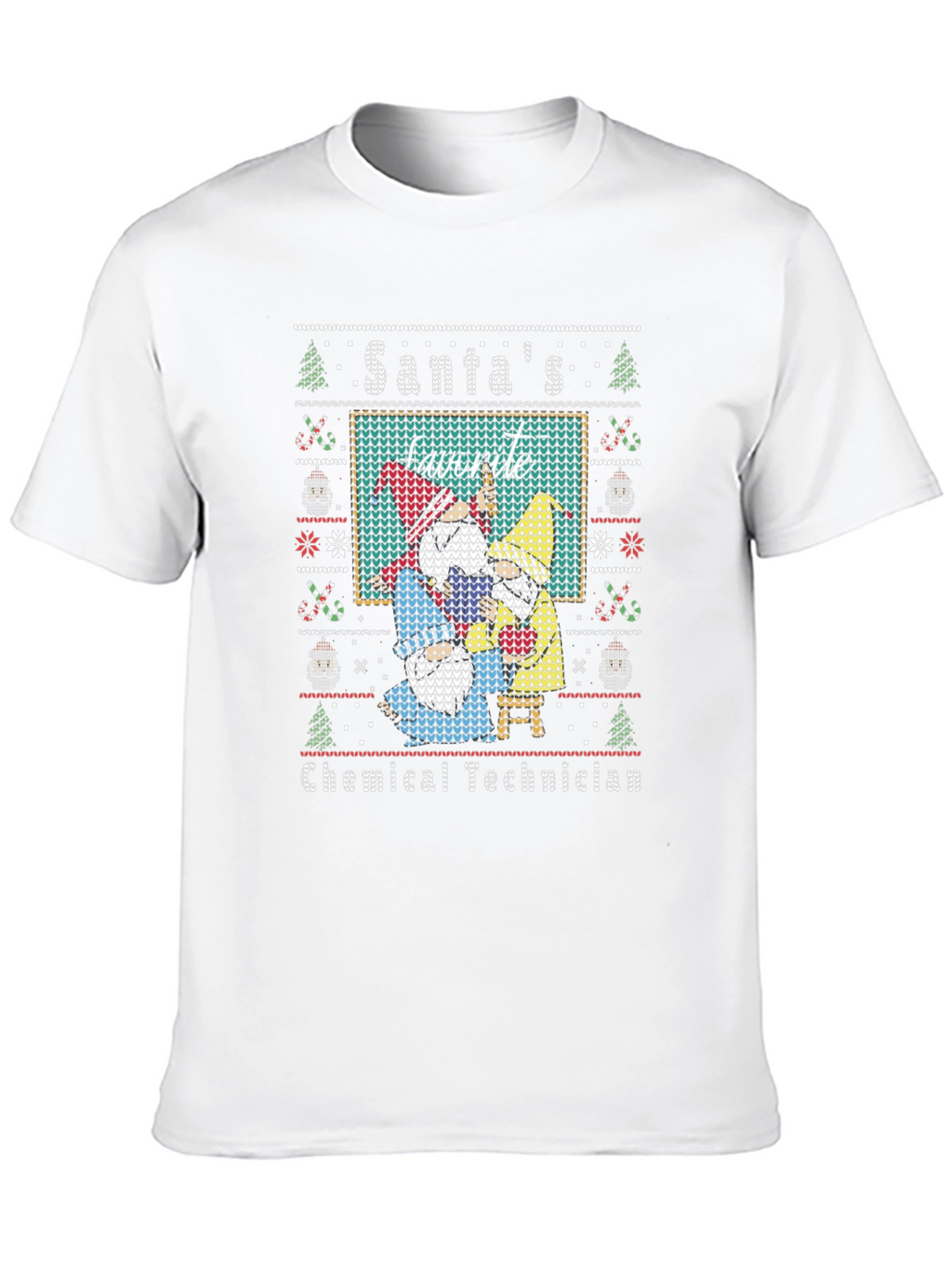 Santas Favorite Chemical Technician Ugly Christmas T-Shirt