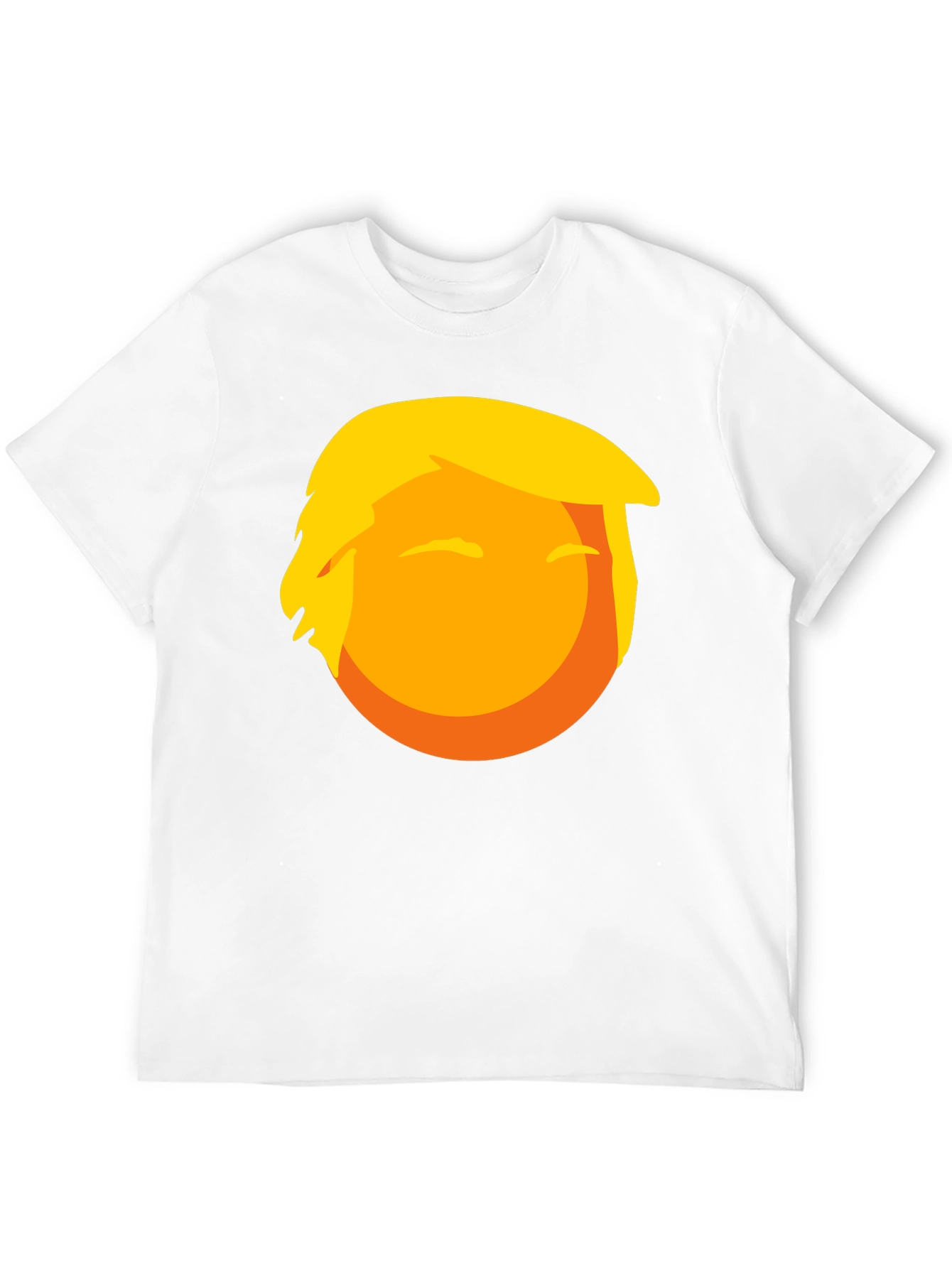 Trump Emoji Graphic Tee - Novelty Black T-Shirt