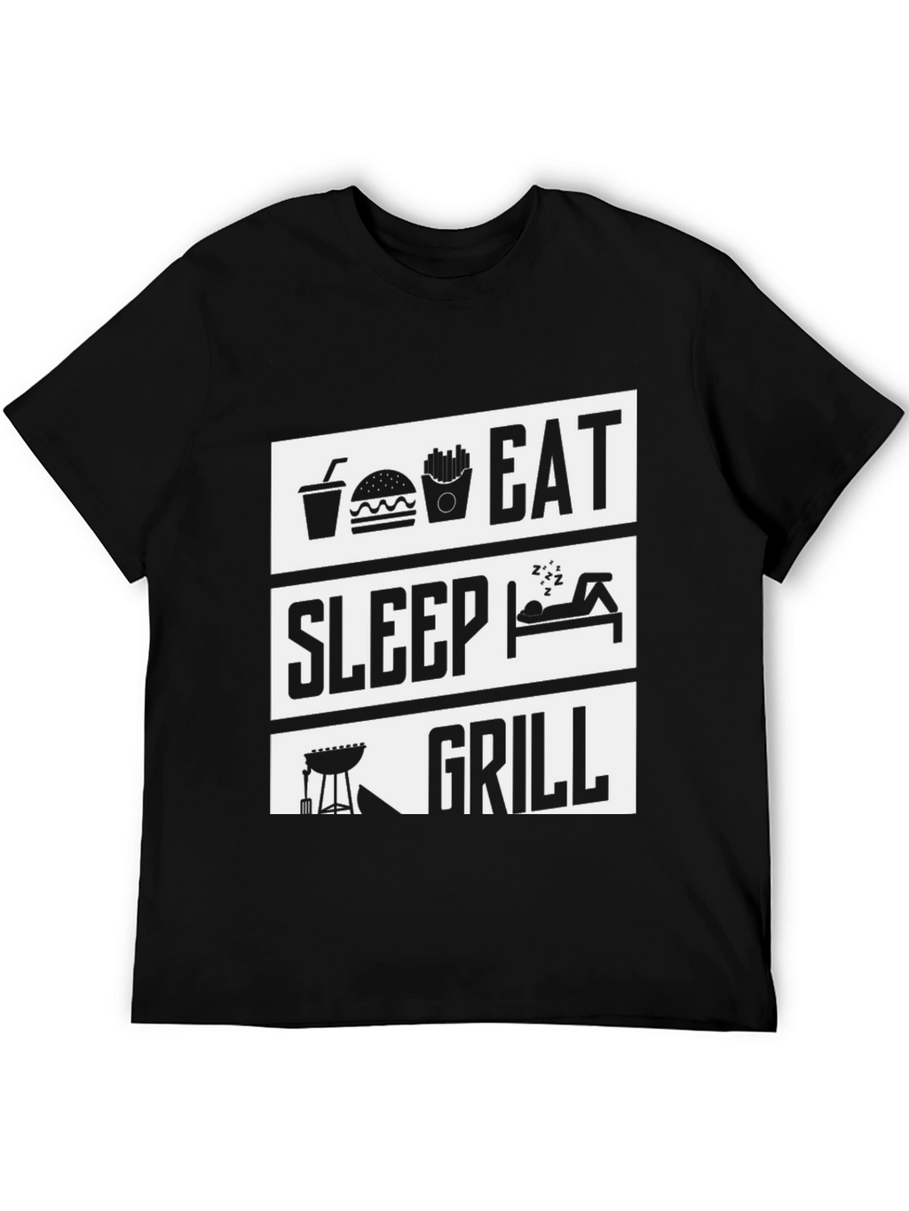 Eat Sleep Grill T-Shirt - BBQ Lover Tee