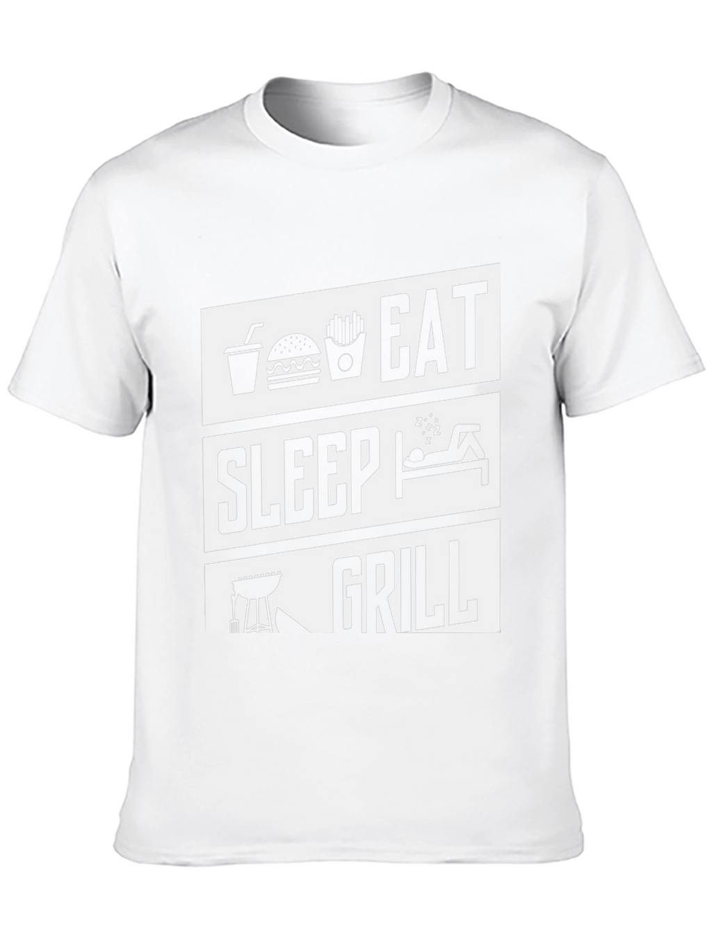 Eat Sleep Grill T-Shirt - BBQ Lover Tee