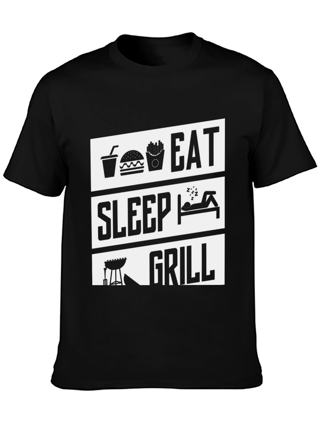Eat Sleep Grill T-Shirt - BBQ Lover Tee