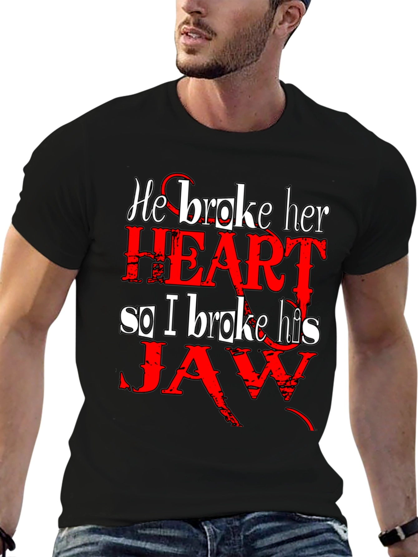 He Broke Her Heart T-Shirt