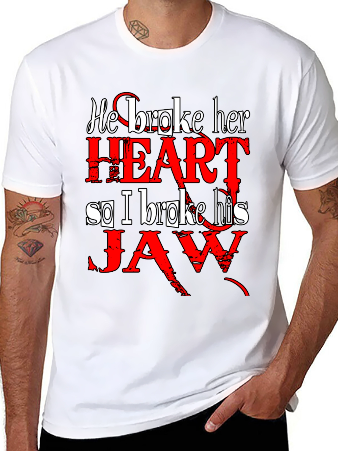 He Broke Her Heart T-Shirt